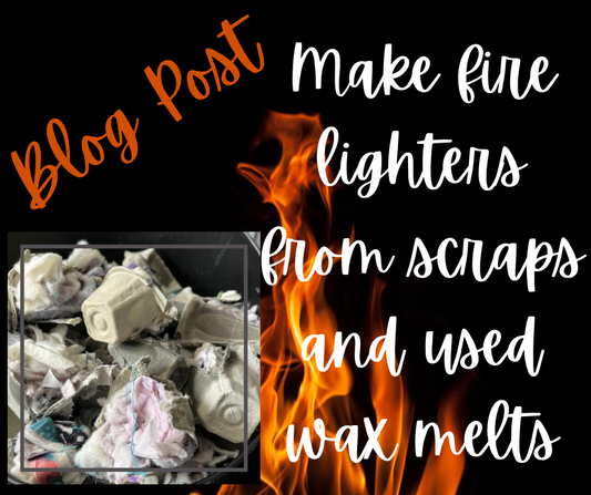 Make fire lighters from scraps and used wax melts
