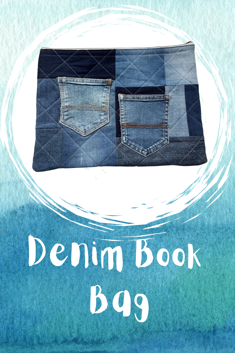 Denim Book Bag - Uphouse Crafts