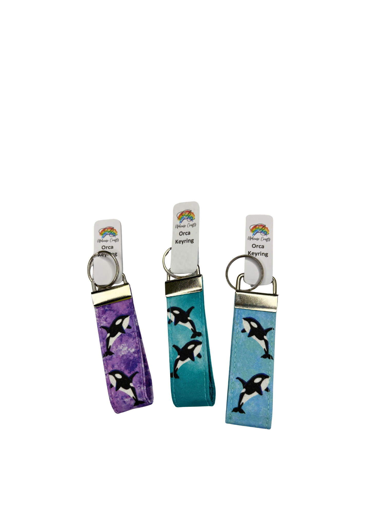 Keyring | Aqua, Sea Blue & Pueple Orca