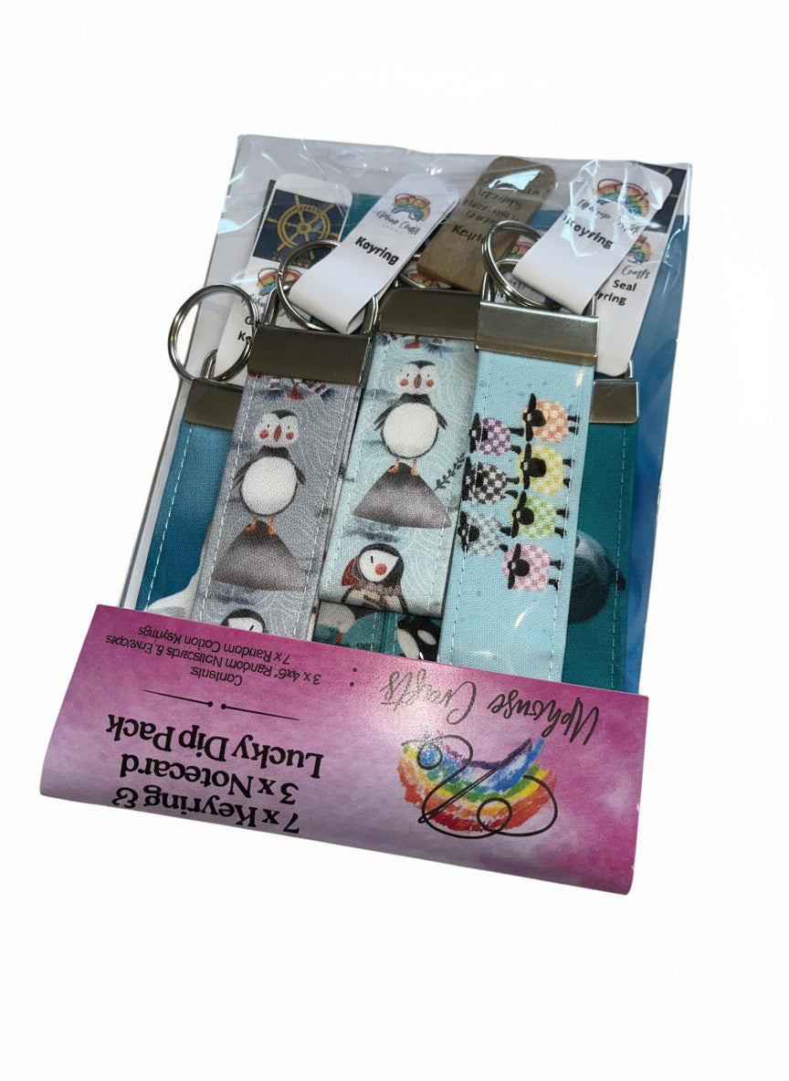 Keyring & Notecard | Lucky Dip Pack