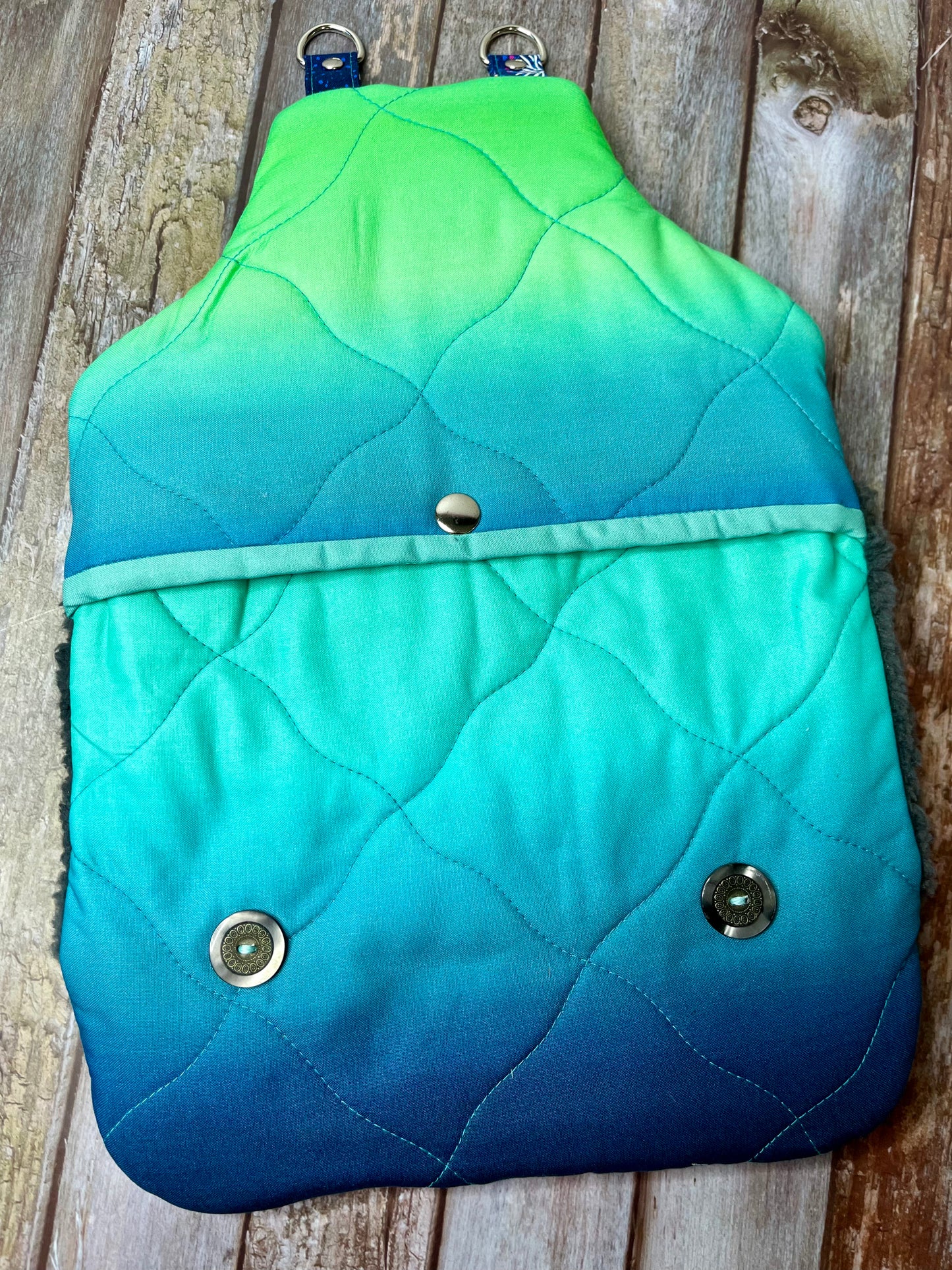 Wearable Hot Water Bottle Cover - Under the sea aurora - Uphouse Crafts