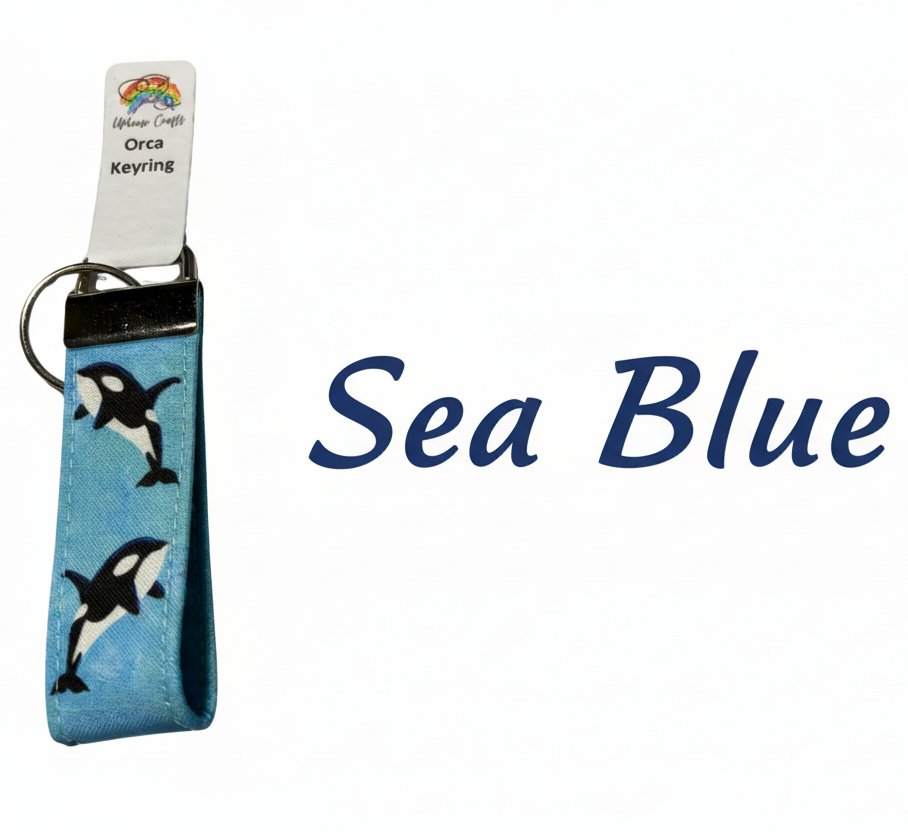 Keyring | Aqua, Sea Blue & Pueple Orca