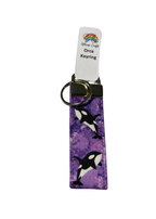Keyring | Aqua, Sea Blue & Pueple Orca