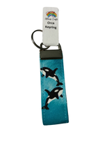 Keyring | Aqua, Sea Blue & Pueple Orca