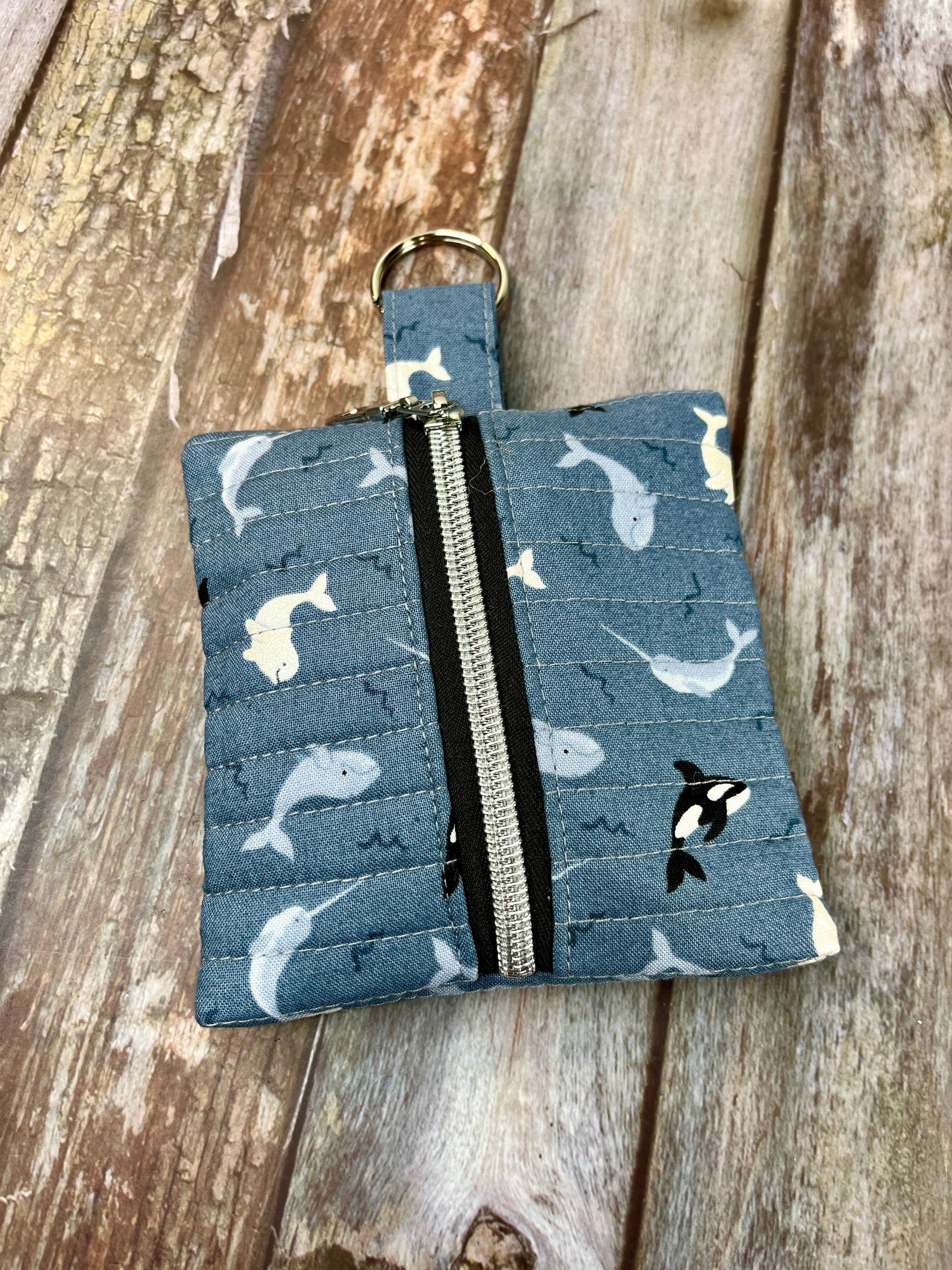 Mini Zip Pouch - Orca’s - Uphouse Crafts