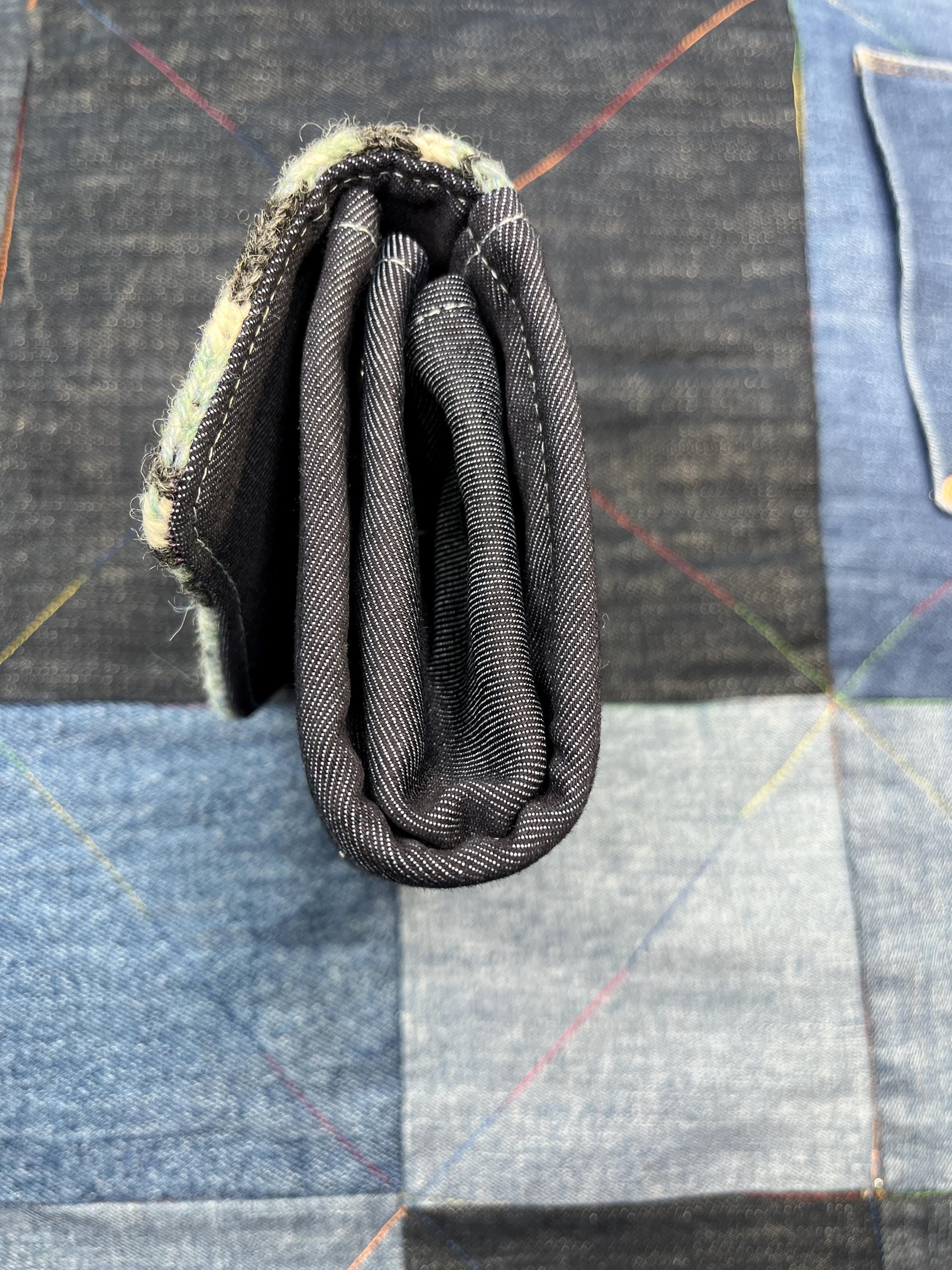 Aqua Grey Sheep Wool Purse - Uphouse Crafts