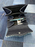 Aqua Ivory Grey Wool Fair Isle Purse - Uphouse Crafts