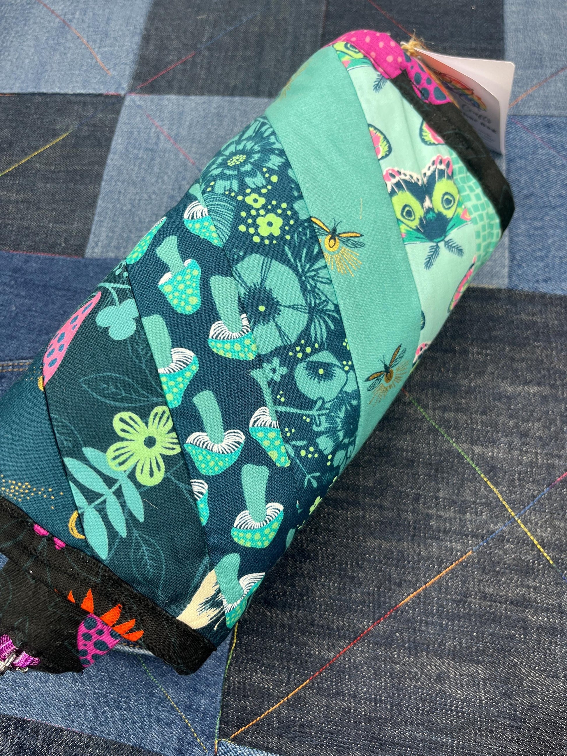 Aqua Lime Teal Sew Together Bag - Uphouse Crafts