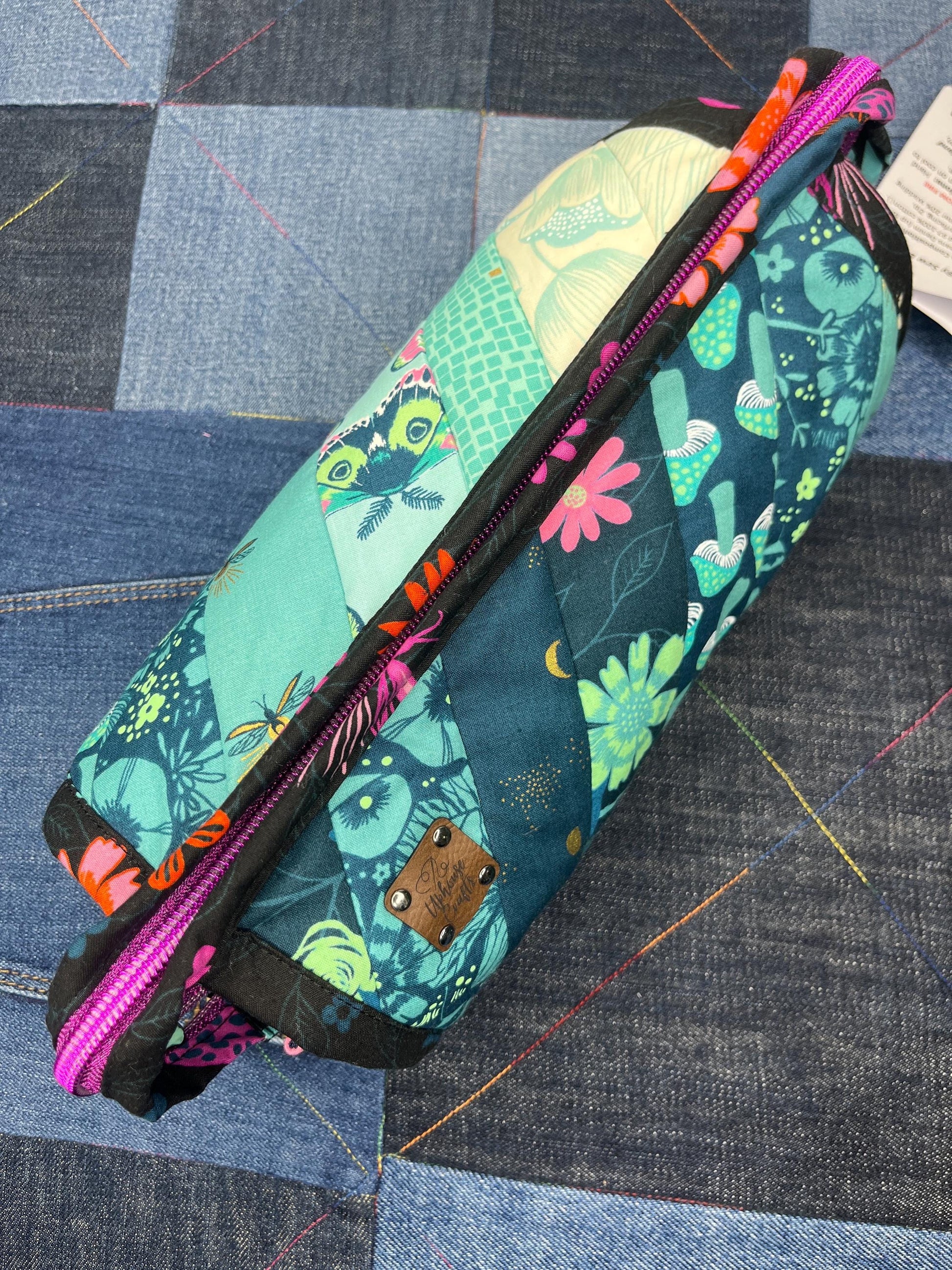 Aqua Lime Teal Sew Together Bag - Uphouse Crafts