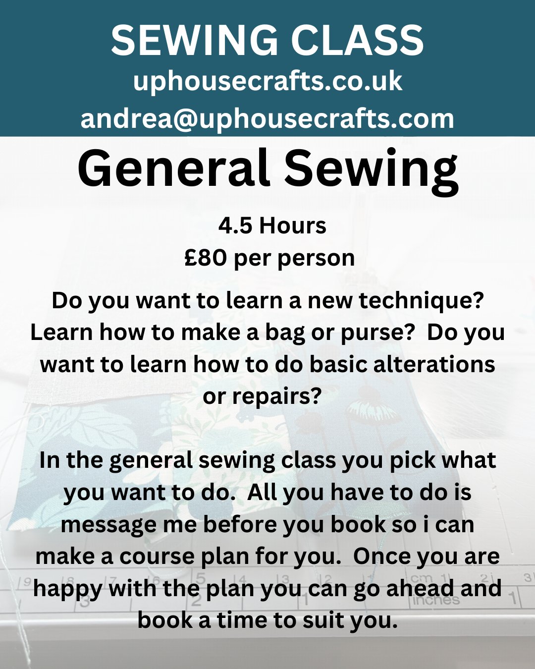 Beginners | Patchwork | Sewing Class | 5 hour class - Uphouse Crafts