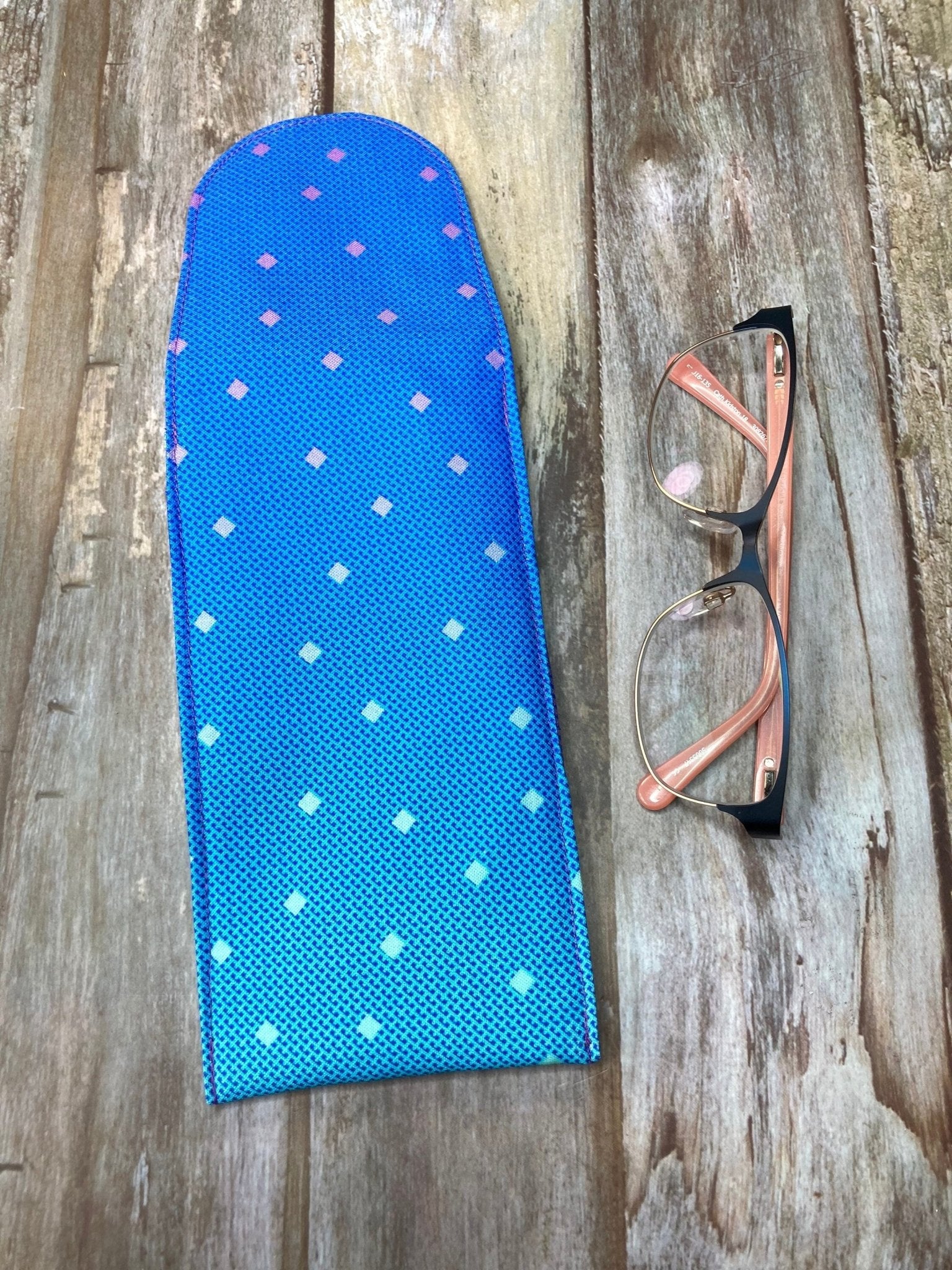 Blue Ombre Glasses Case - Uphouse Crafts