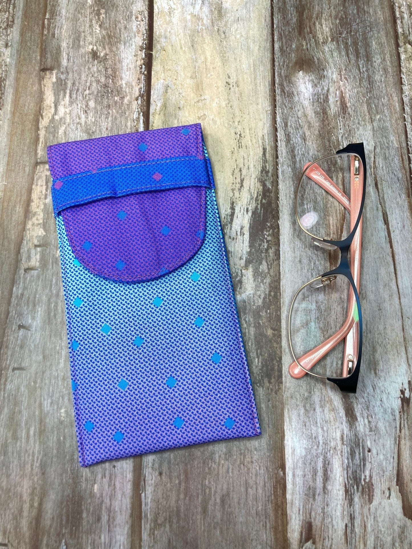 Blue Ombre Glasses Case - Uphouse Crafts