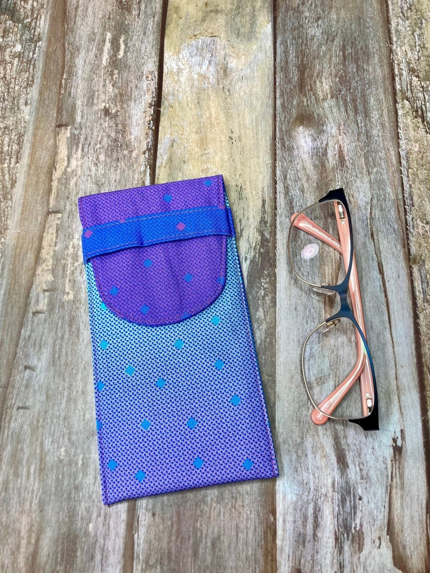 Blue Ombre Glasses Case - Uphouse Crafts