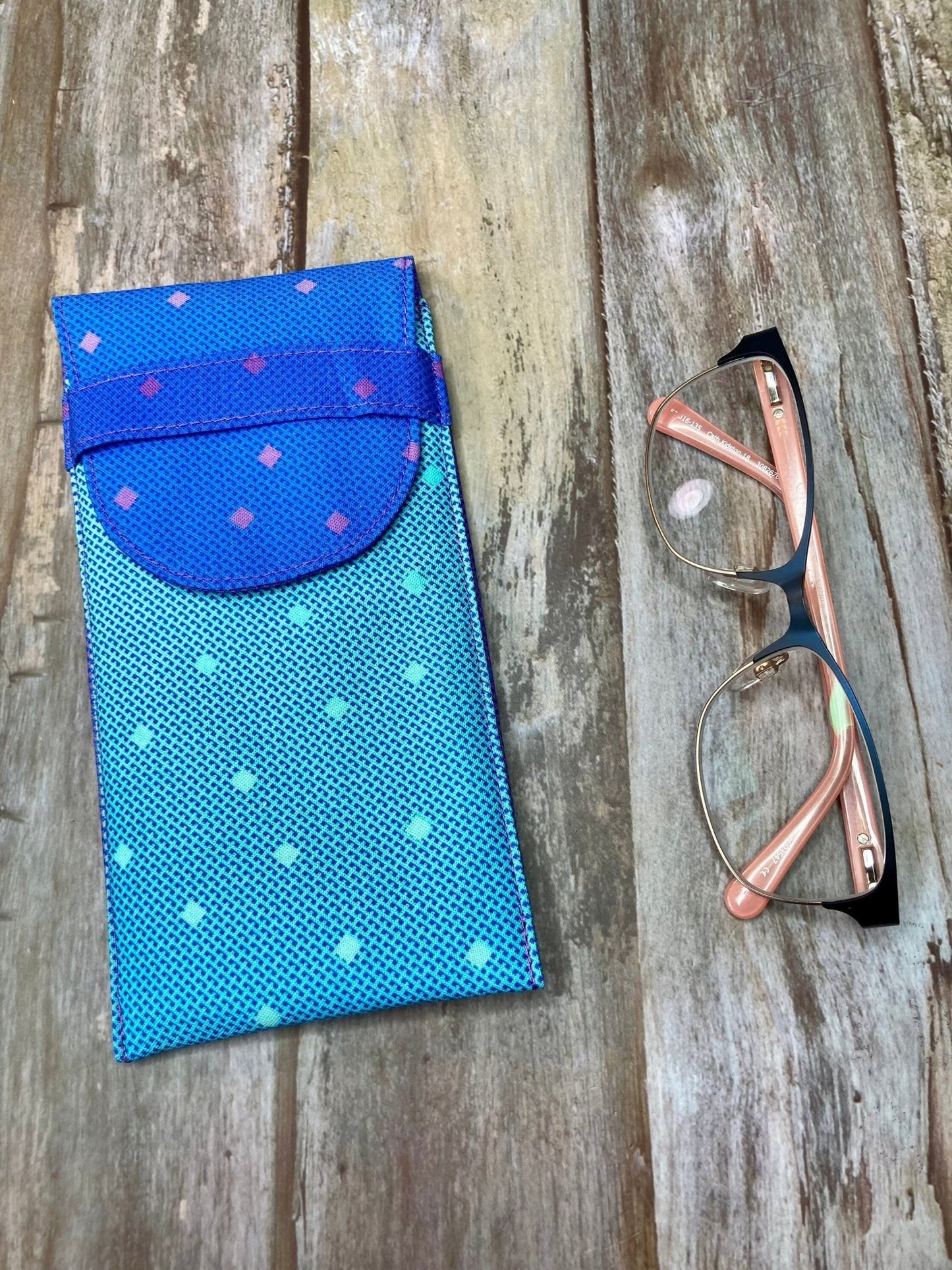 Blue Ombre Glasses Case - Uphouse Crafts