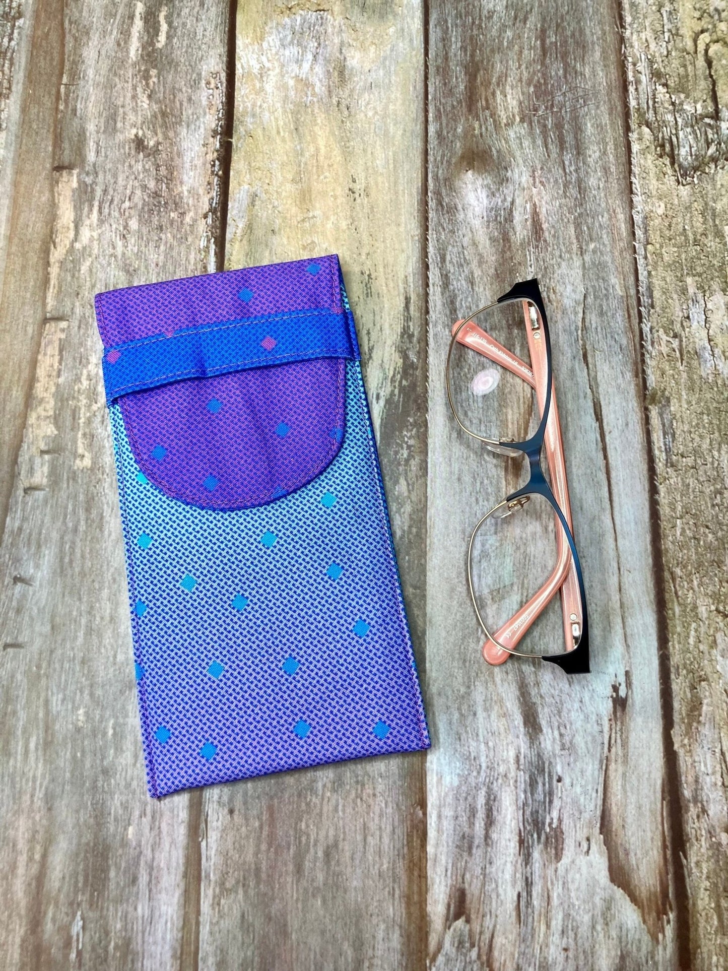 Blue Ombre Glasses Case - Uphouse Crafts