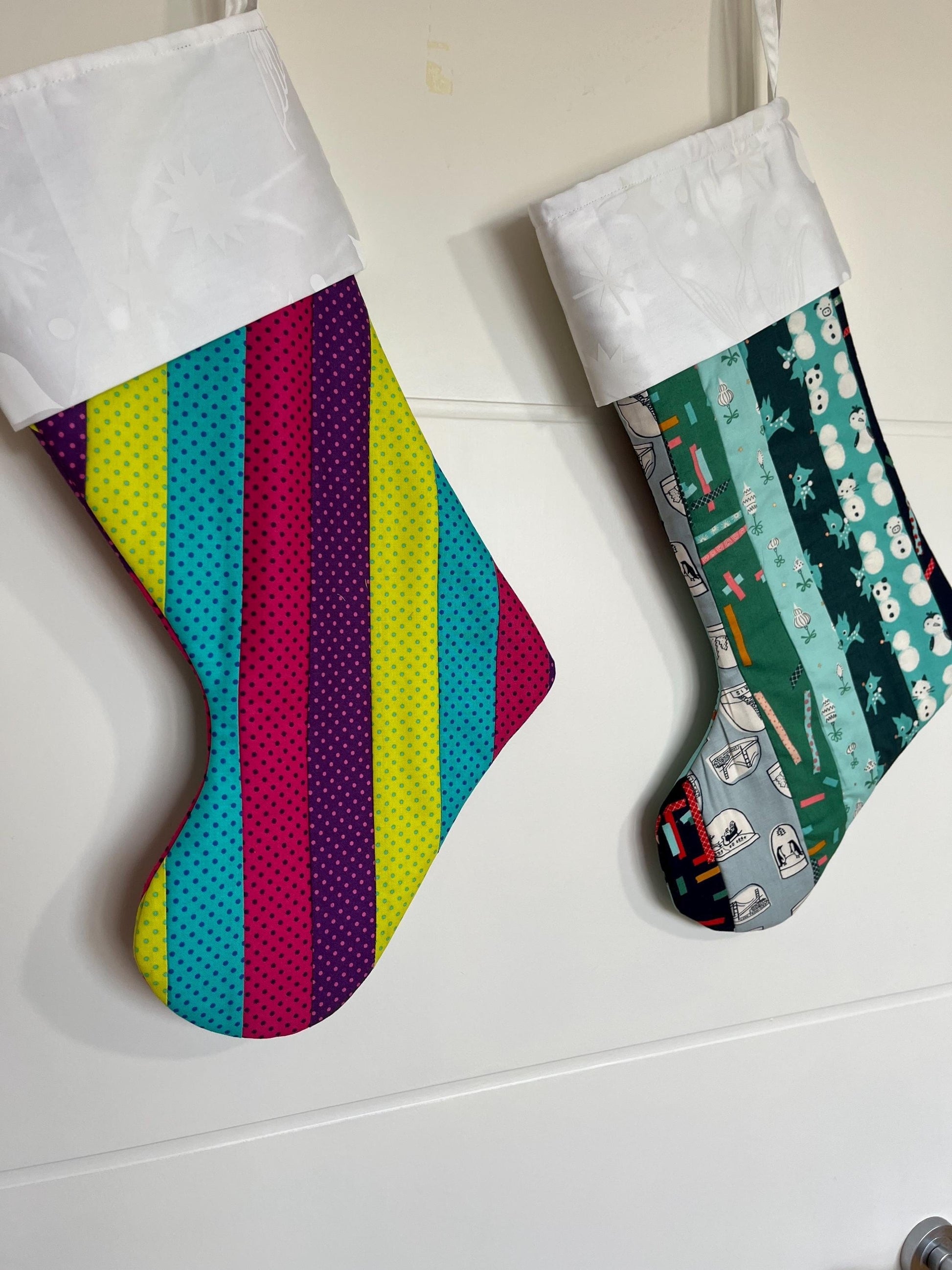 Christmas Stocking | Patchwork Green