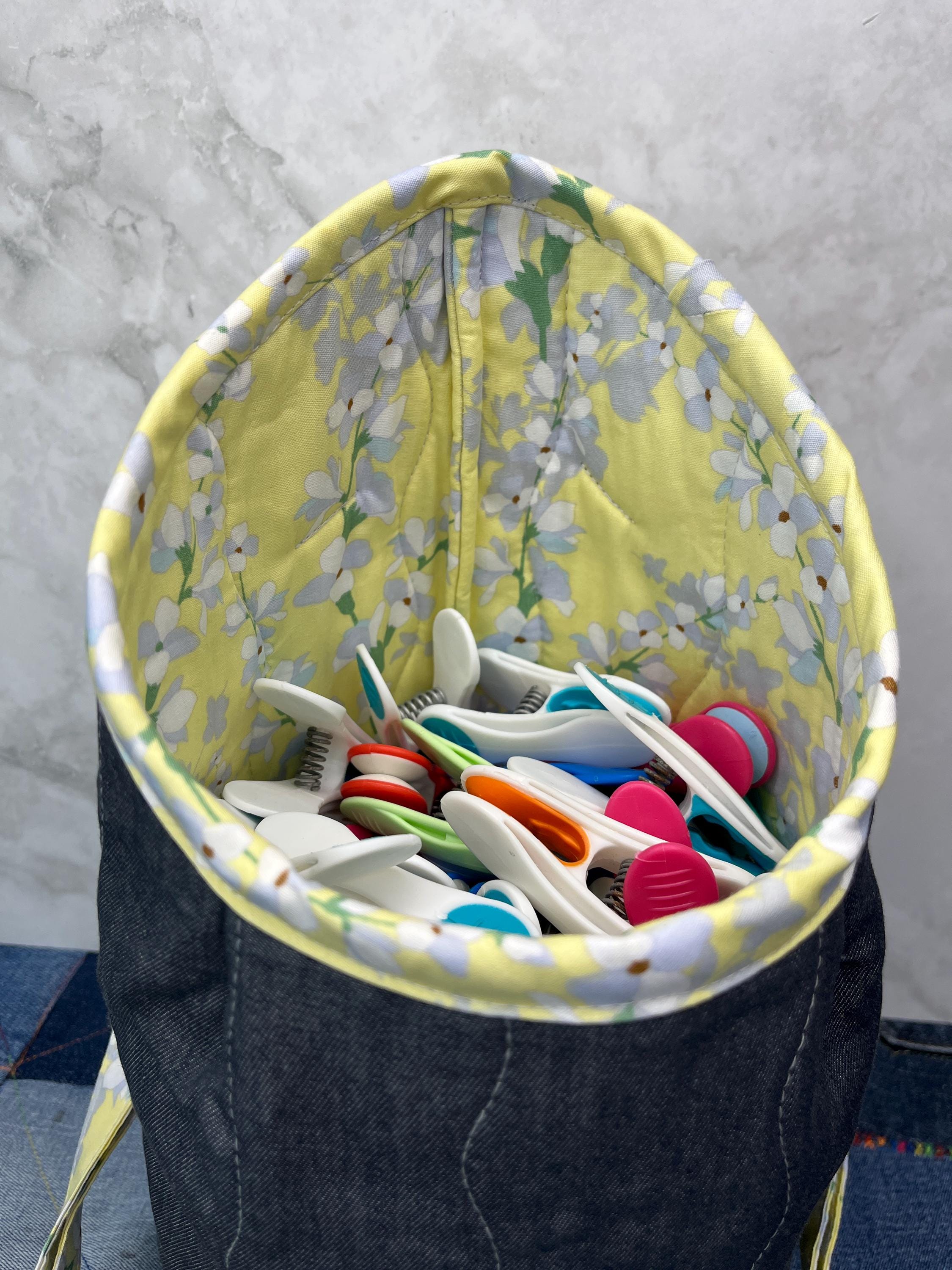 Clothes Peg Bag | Lemon Floral - Uphouse Crafts
