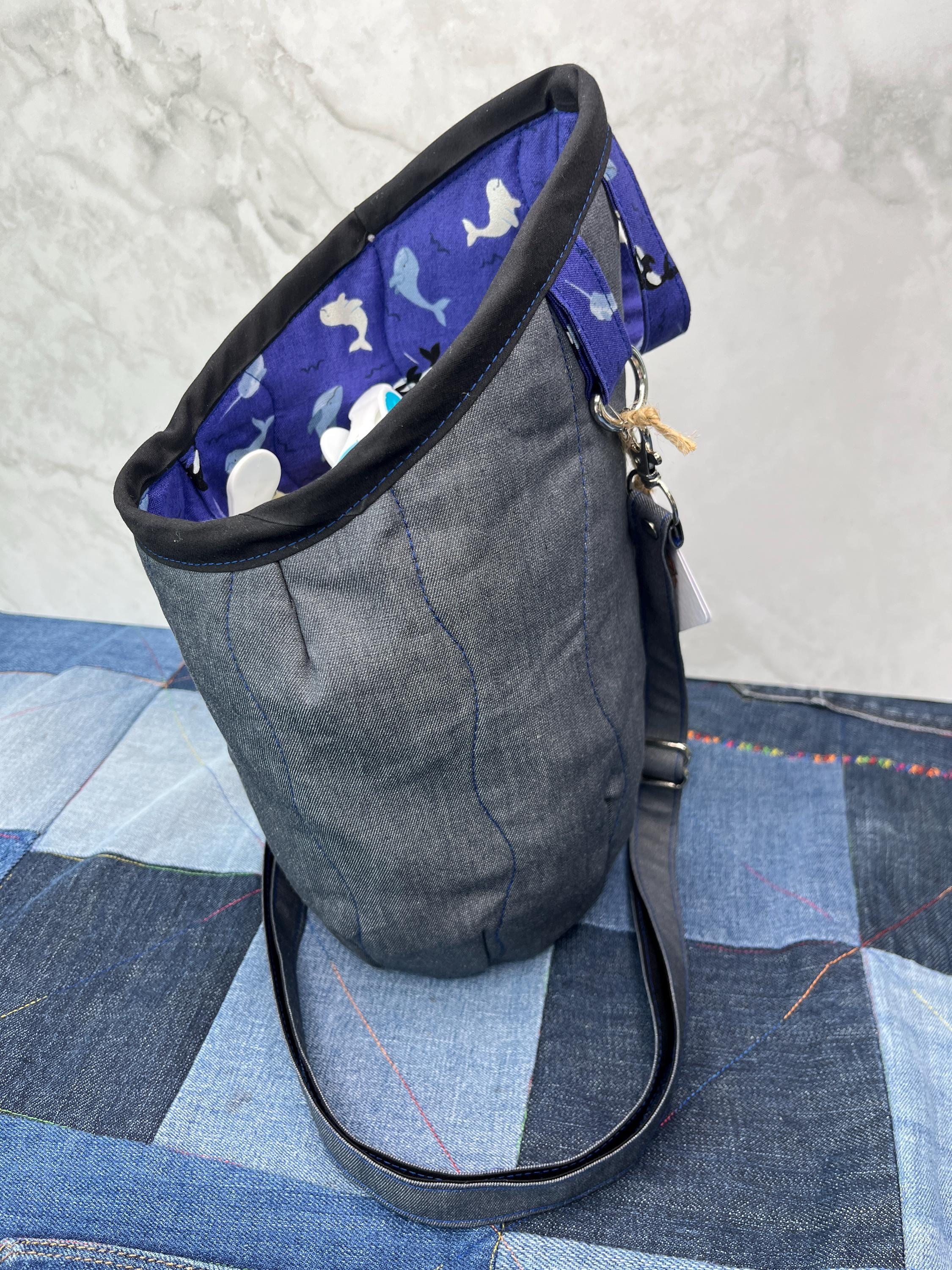 Clothes Peg Bag | Purple Blue Orca - Uphouse Crafts