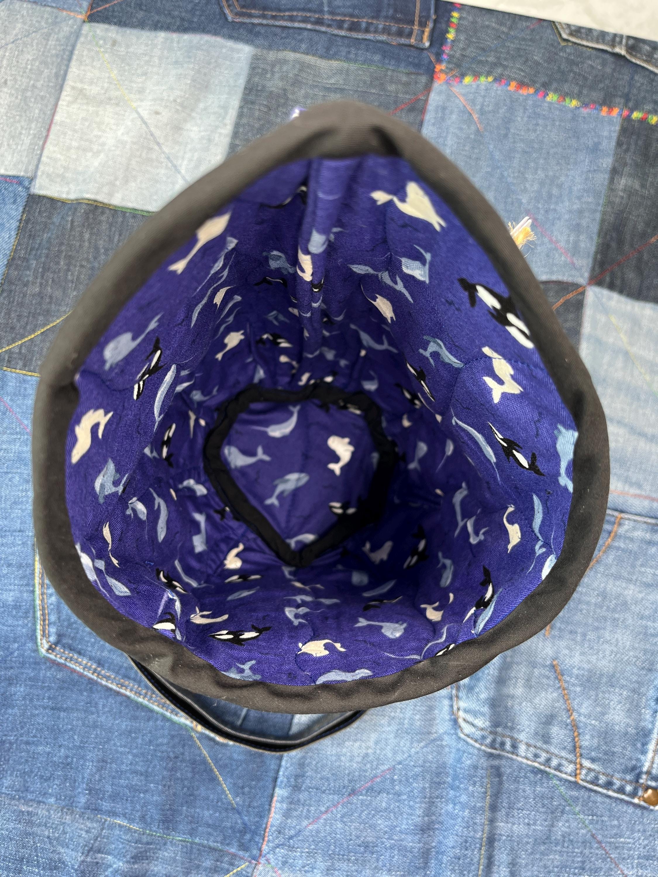 Clothes Peg Bag | Purple Blue Orca - Uphouse Crafts