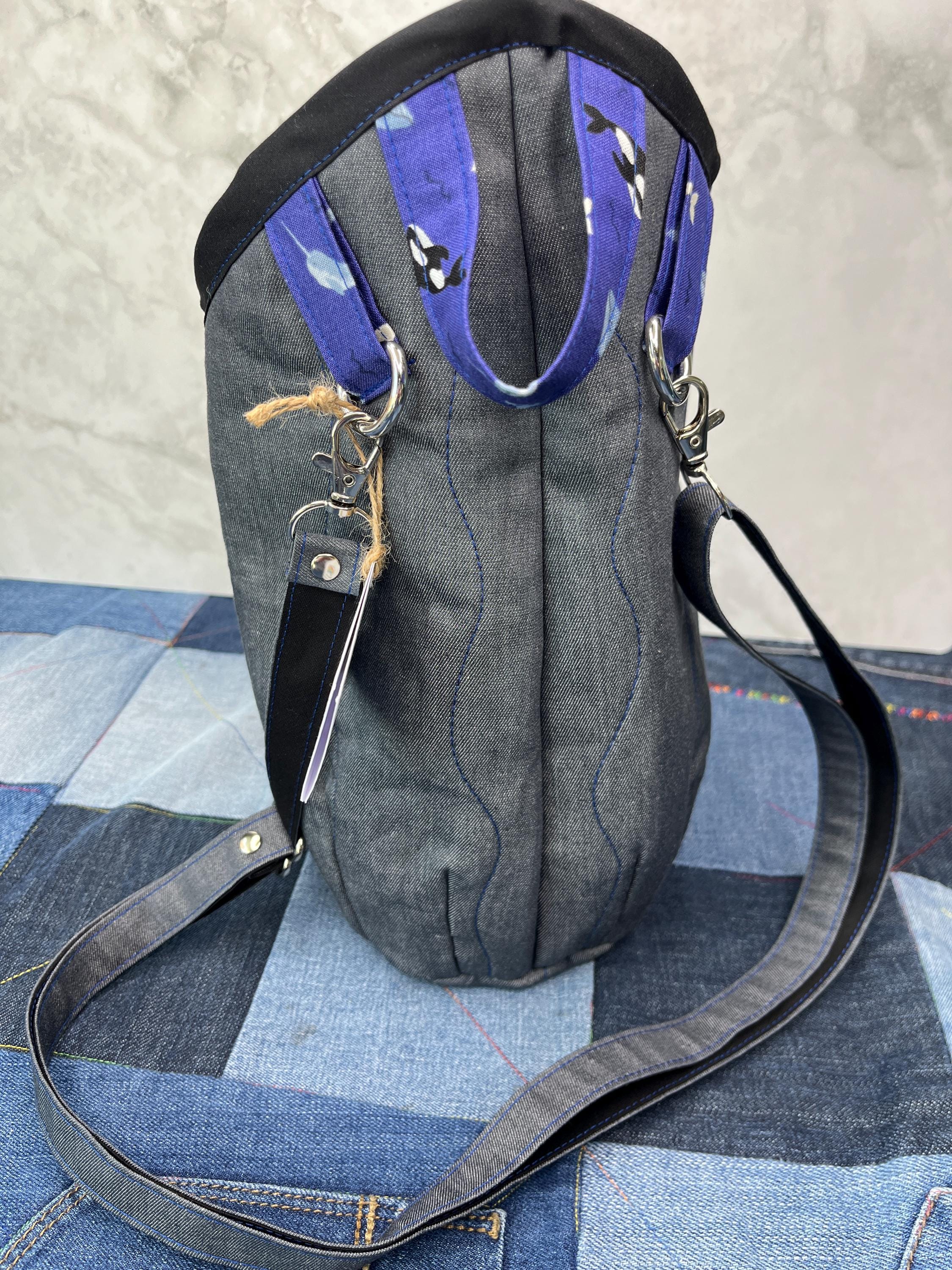 Clothes Peg Bag | Purple Blue Orca - Uphouse Crafts