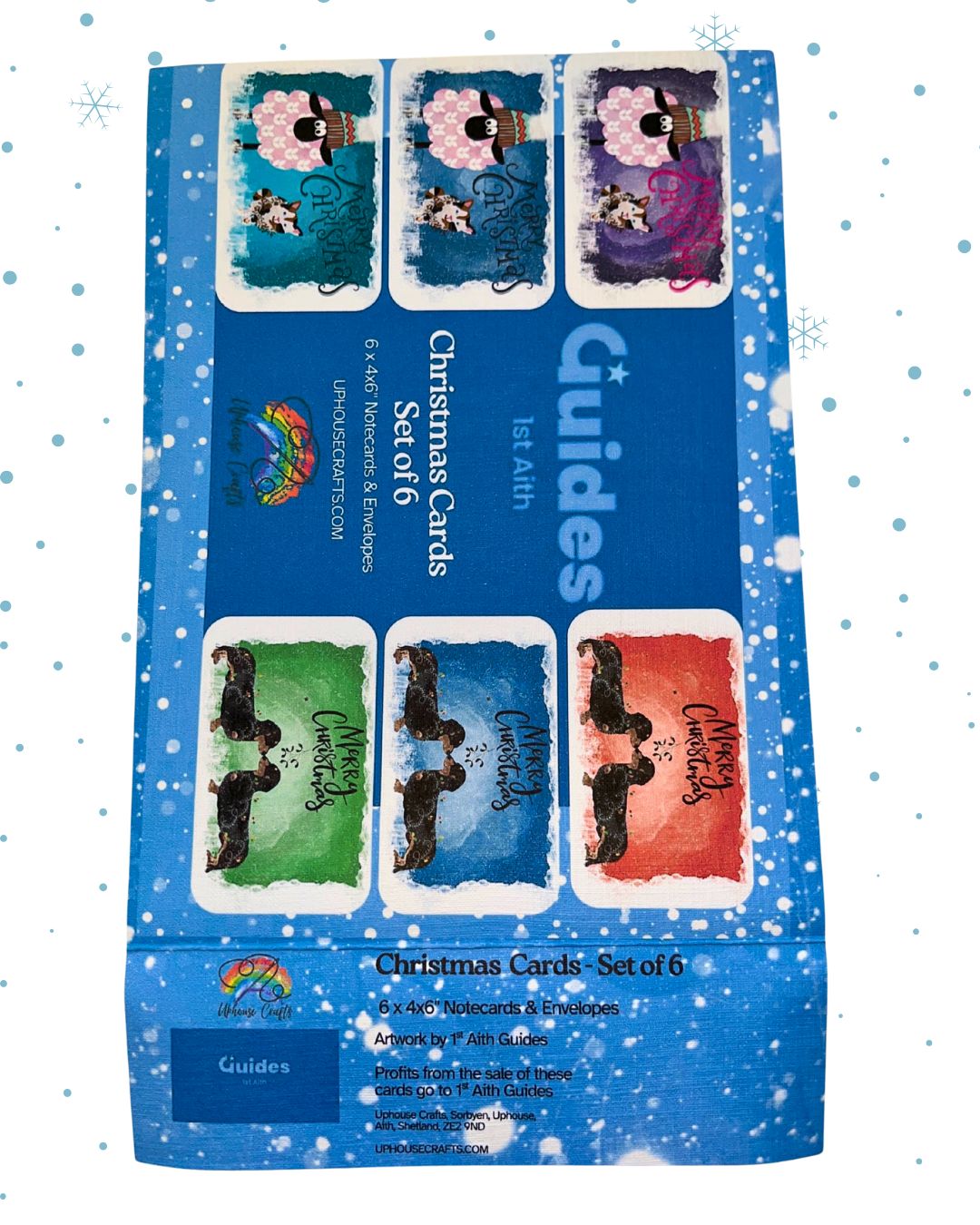 Greeting Card | Aith 1st Guides Christmas Cards set of 6 - Uphouse Crafts