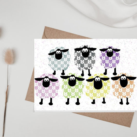 Greetings Card | Cute Sheep