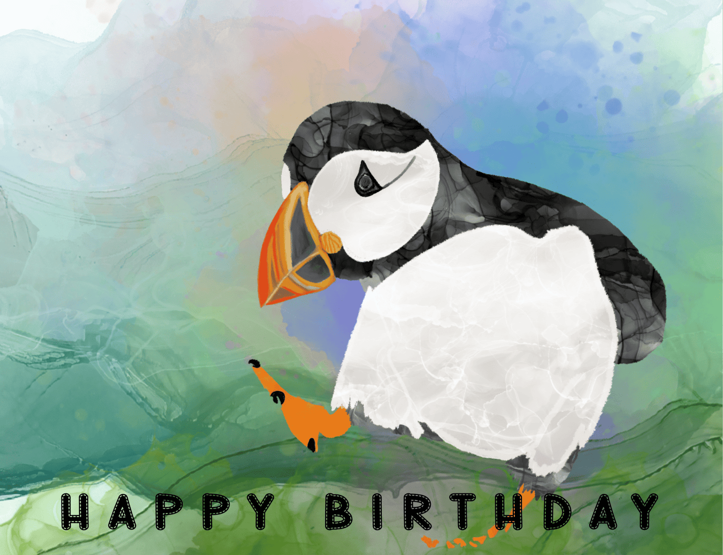 Greetings Card | Puffin Around - Personalised Birthday Card, Anniversary Card, Valentines Card