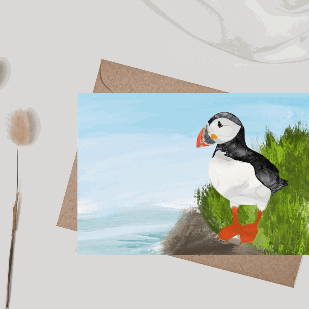 Greetings Card | Puffin - Set of 5 Notecards