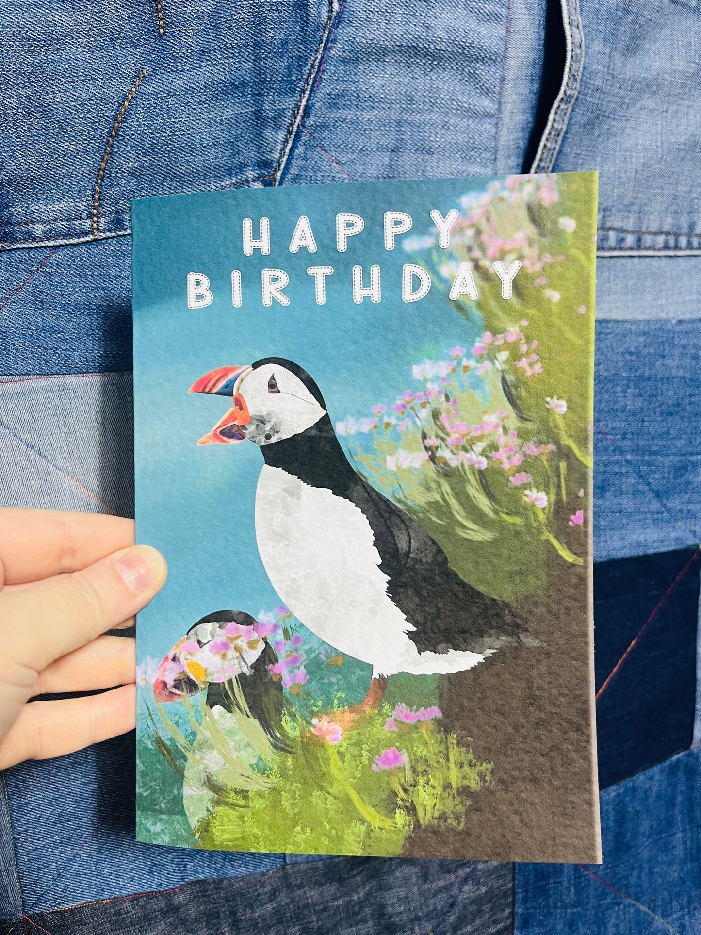 Greetings Card | Puffin Together - Personalised Birthday Card, Anniversary Card, Valentines Card