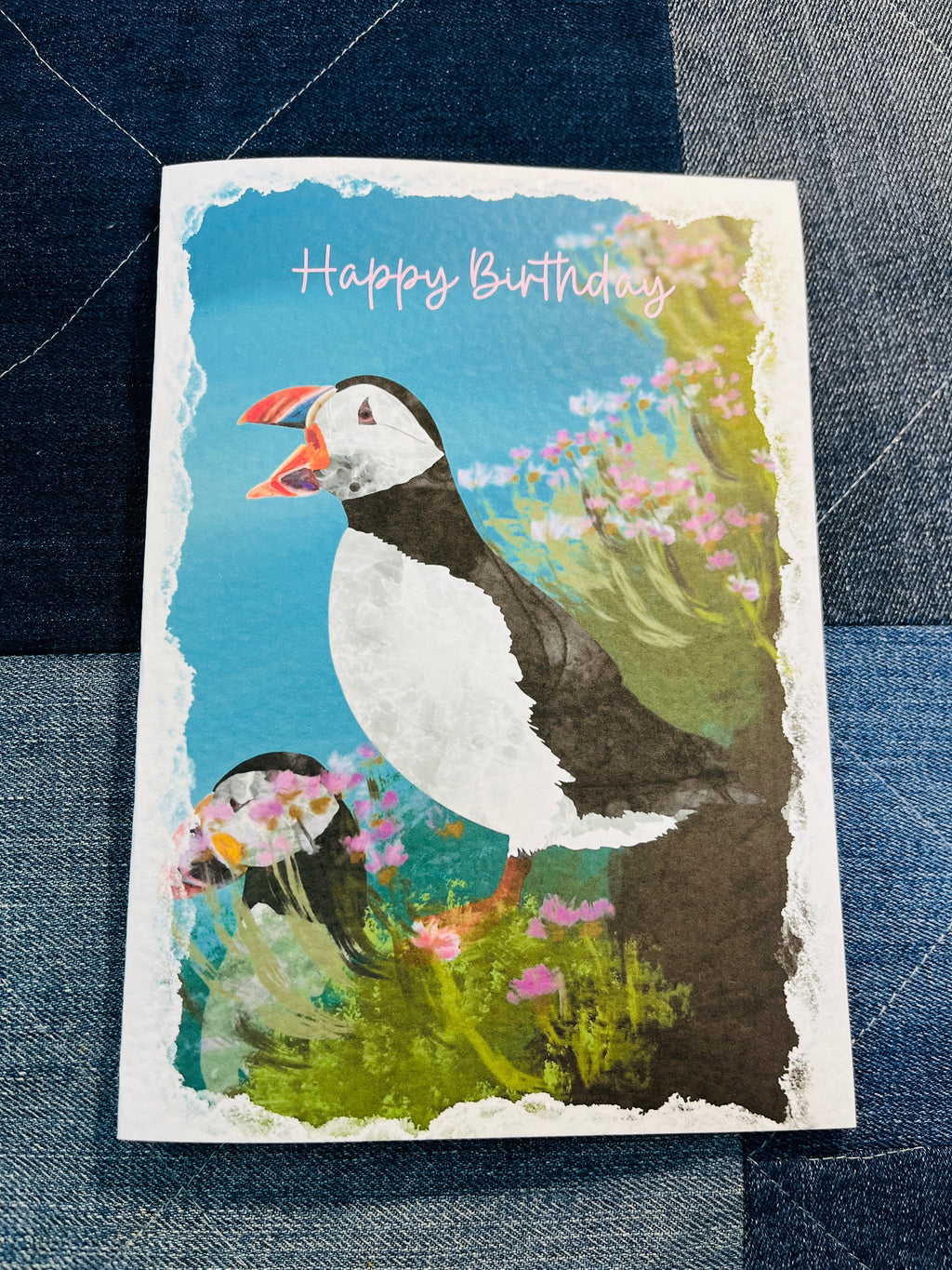 Greetings Card | Puffin Together - Personalised Birthday Card, Anniversary Card, Valentines Card - Uphouse Crafts
