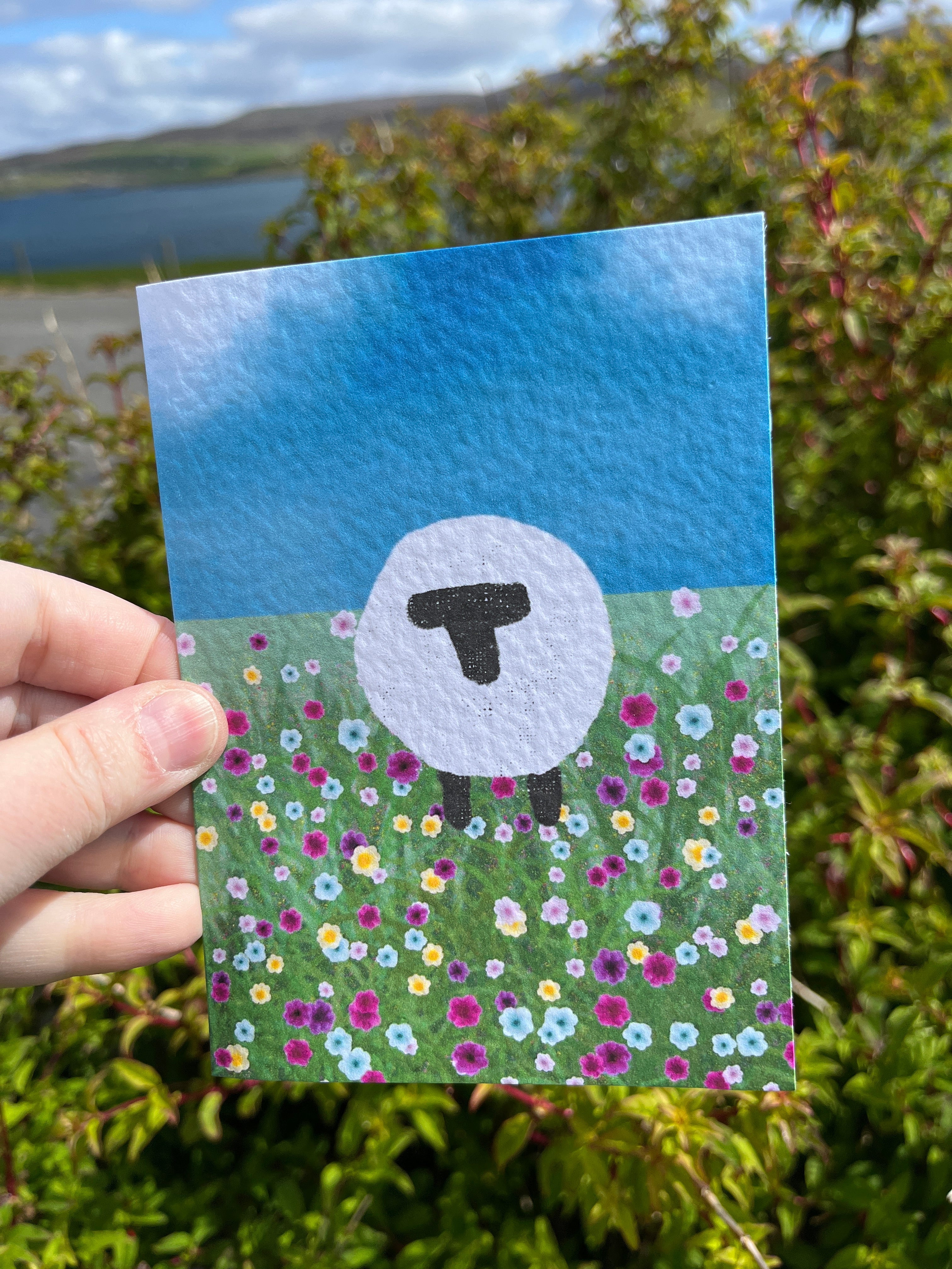 Greetings Card | Sheep - Personalised Birthday Card, Anniversary Card, Valentines Card - Uphouse Crafts