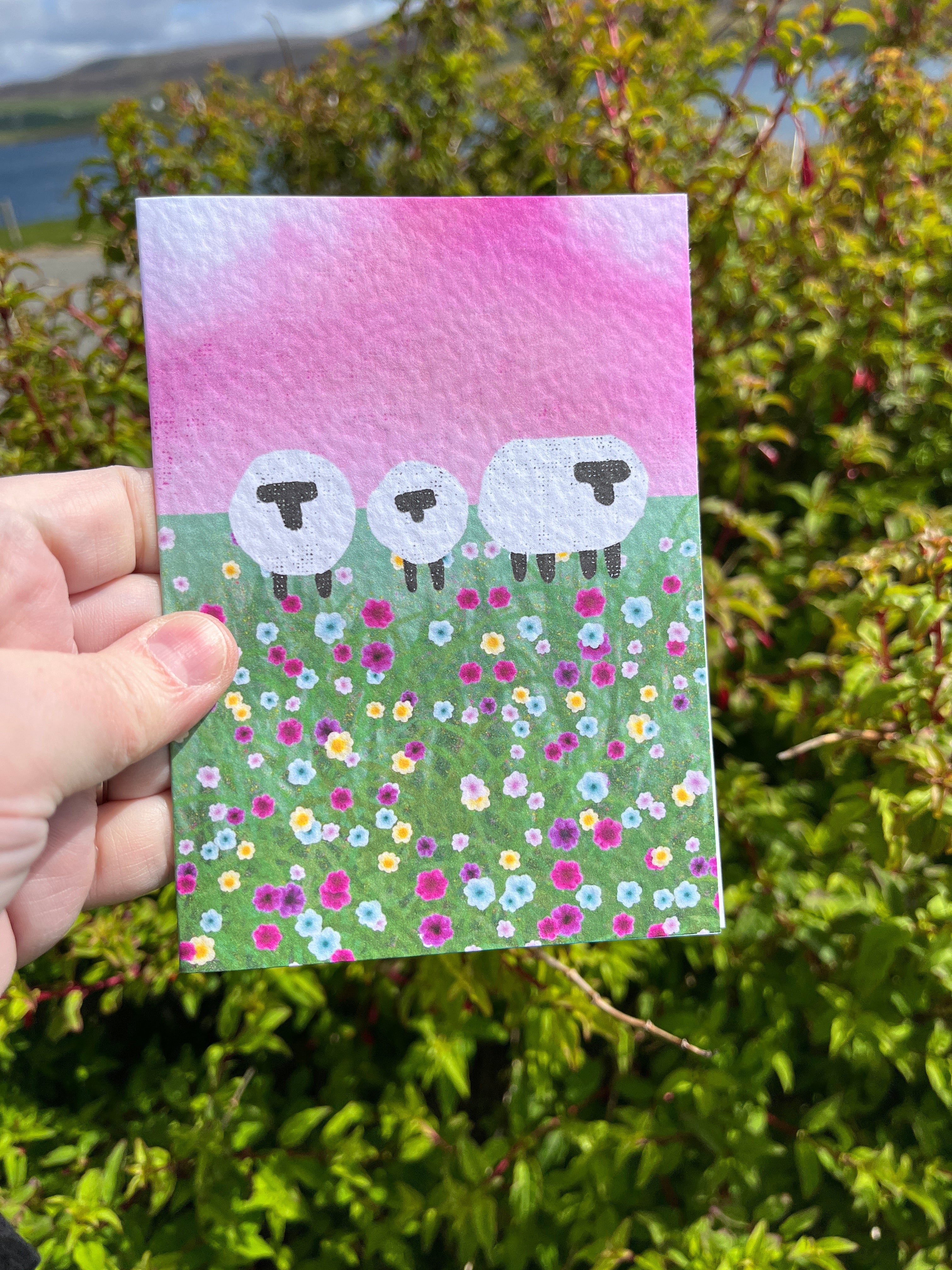 Greetings Card | Sheep - Personalised Birthday Card, Anniversary Card, Valentines Card - Uphouse Crafts