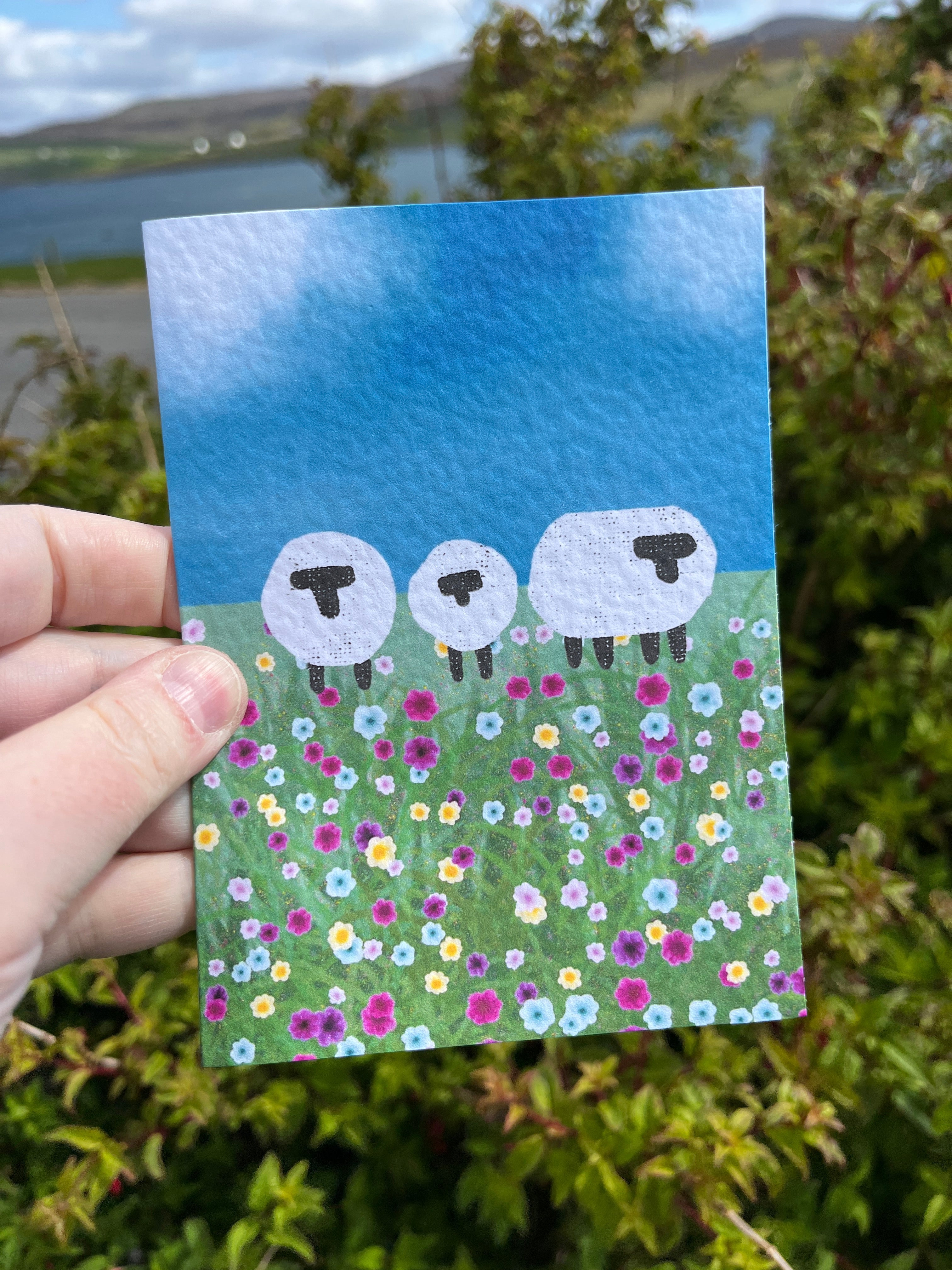 Greetings Card | Sheep - Personalised Birthday Card, Anniversary Card, Valentines Card - Uphouse Crafts