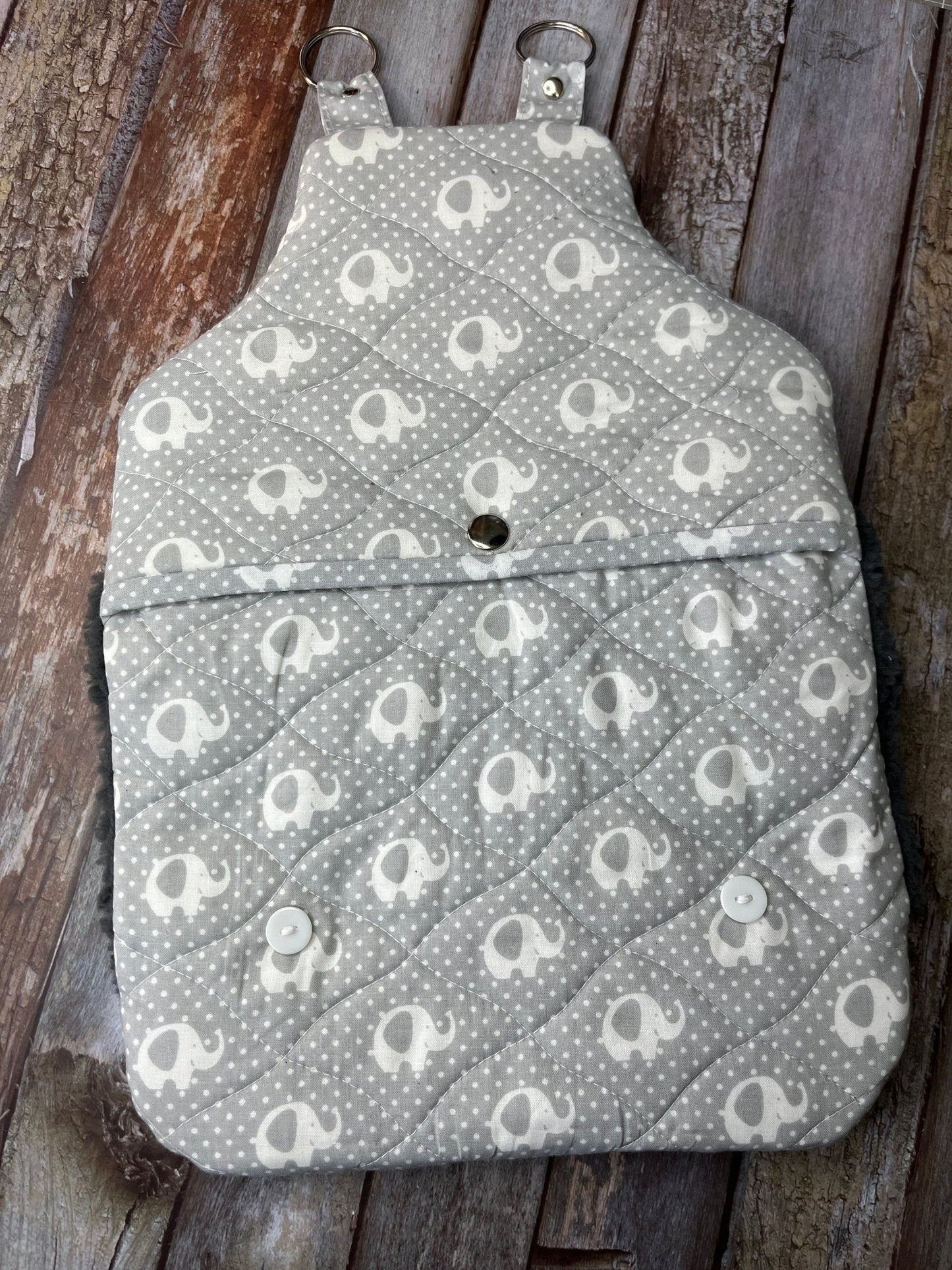 Grey Elephant Wearable Hot Water Bottle - Uphouse Crafts