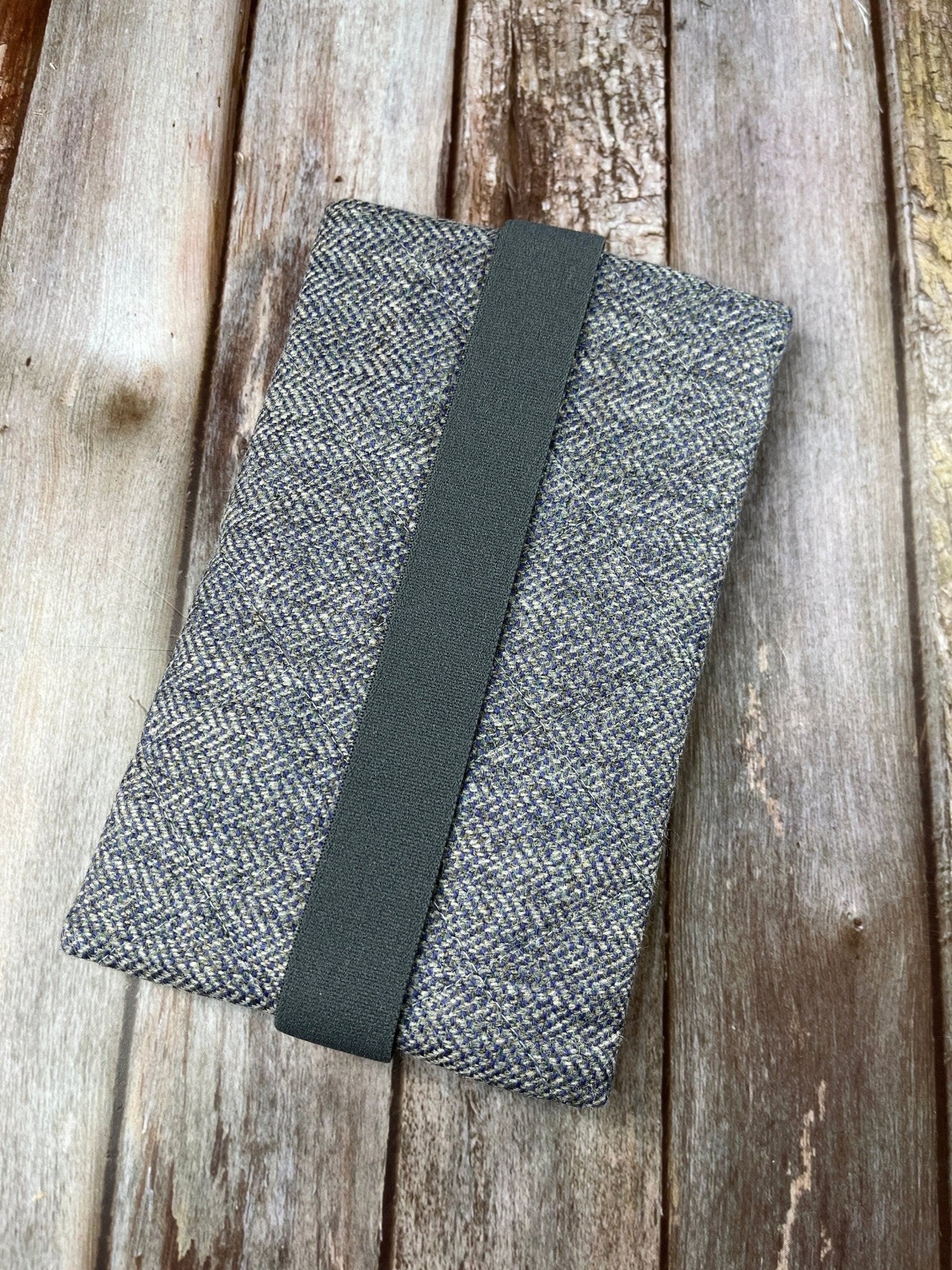 Grey Shetland Tweed Notebook Pencil Case - Uphouse Crafts