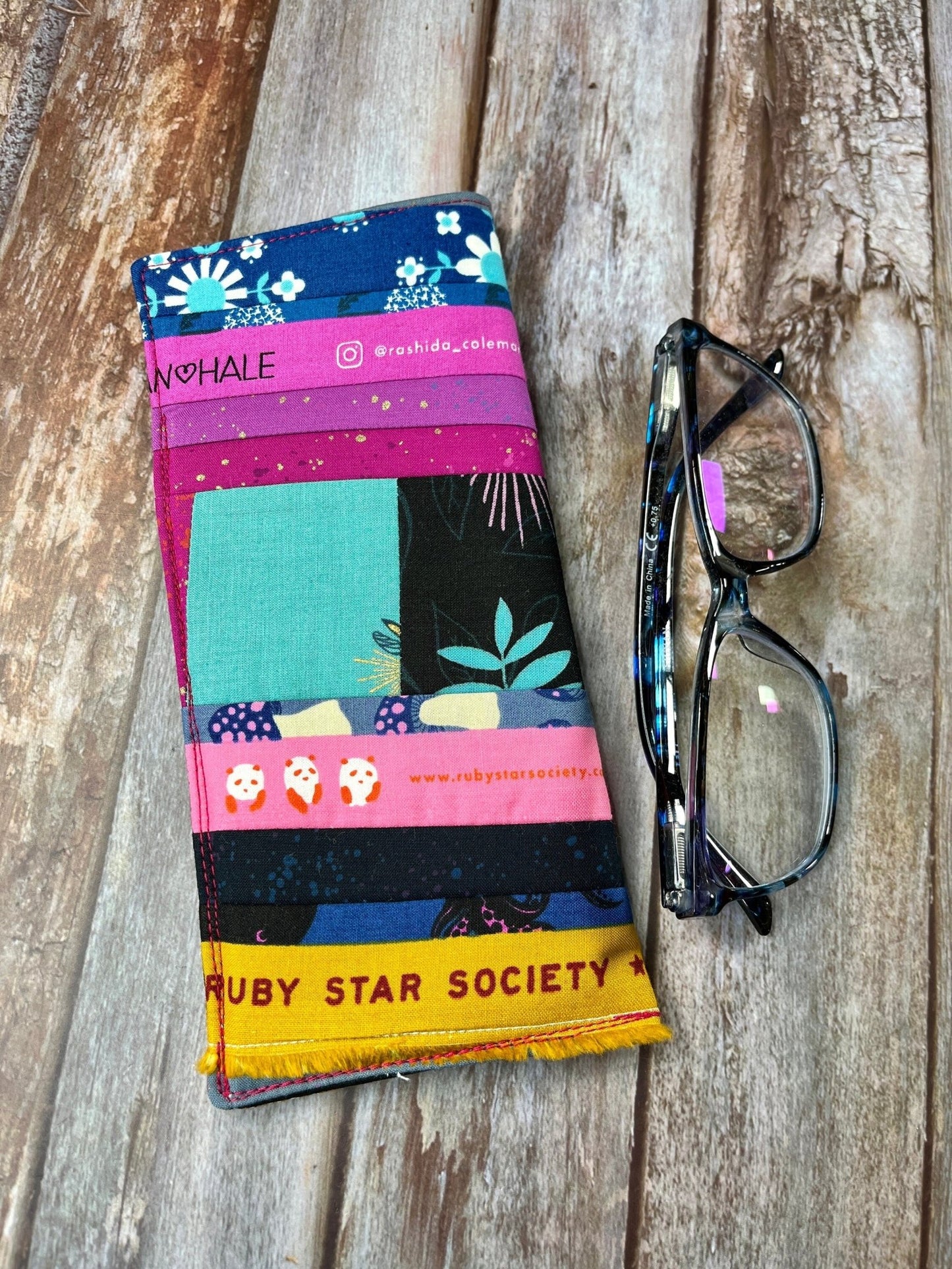 Guess Who’s Back Patchwork Glasses Case - Uphouse Crafts