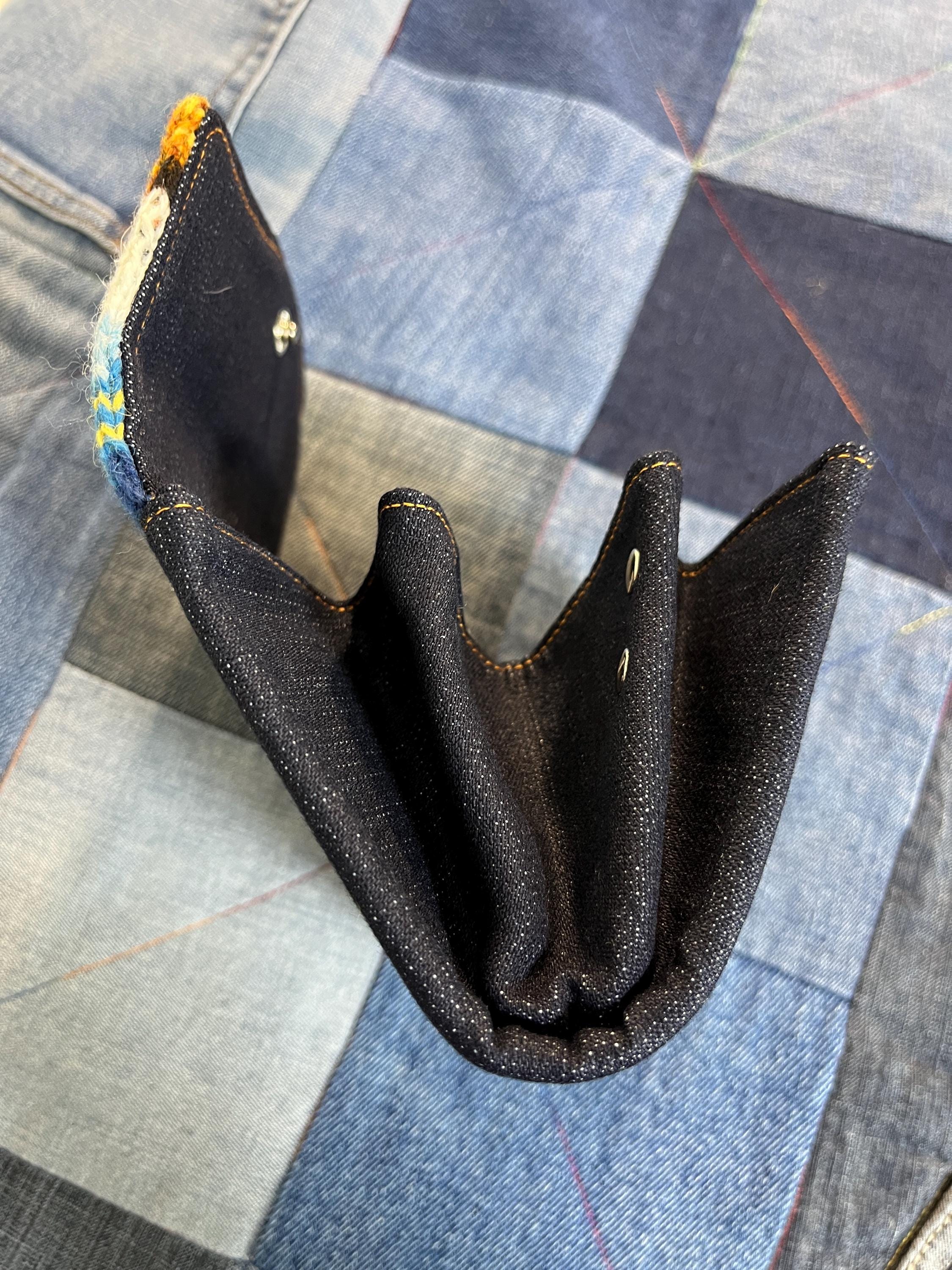 Hand Knitted Fair Isle Purse | Mustard Sheep - Uphouse Crafts