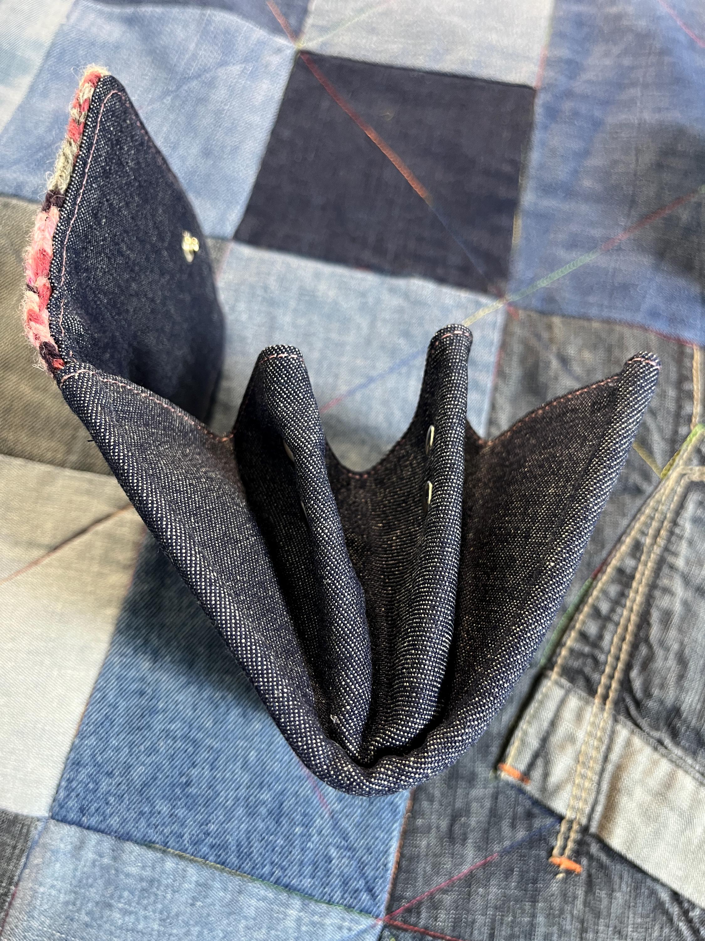 Hand Knitted Fair Isle Purse | Pink Grey - Uphouse Crafts