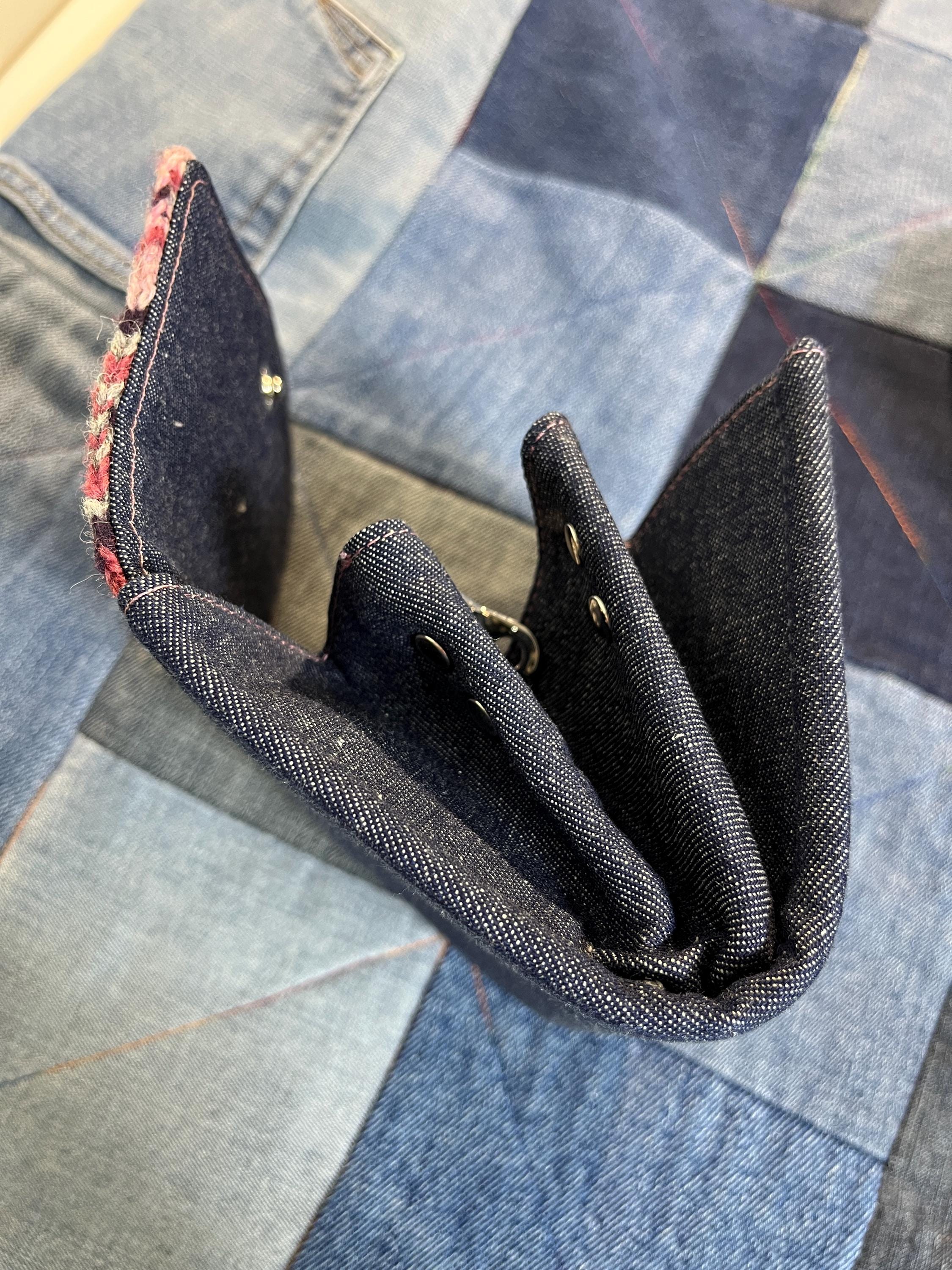 Hand Knitted Fair Isle Purse | Pink Grey - Uphouse Crafts