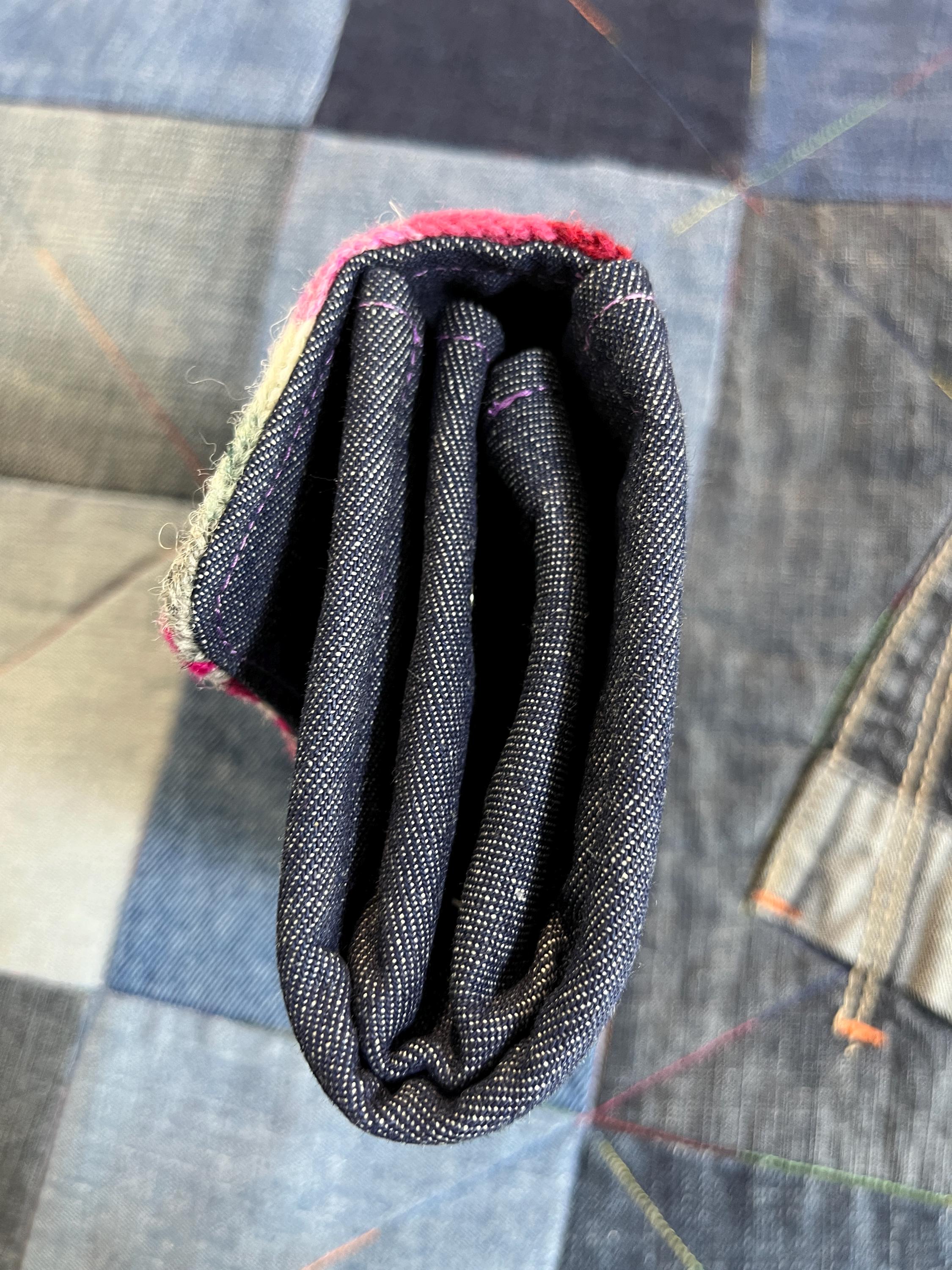 Hand Knitted Fair Isle Purse | Pink Sheep Wool - Uphouse Crafts