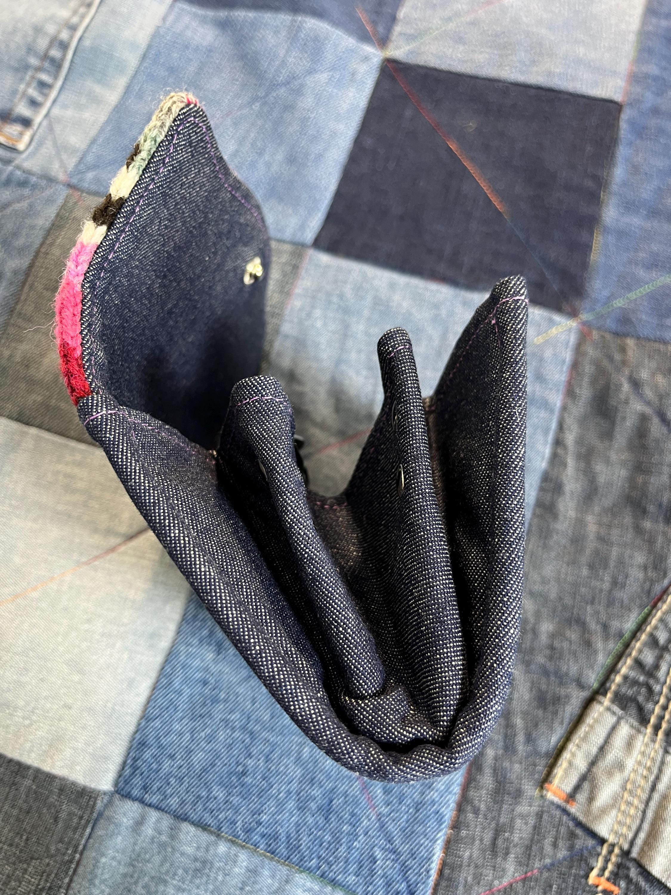 Hand Knitted Fair Isle Purse | Pink Sheep Wool - Uphouse Crafts