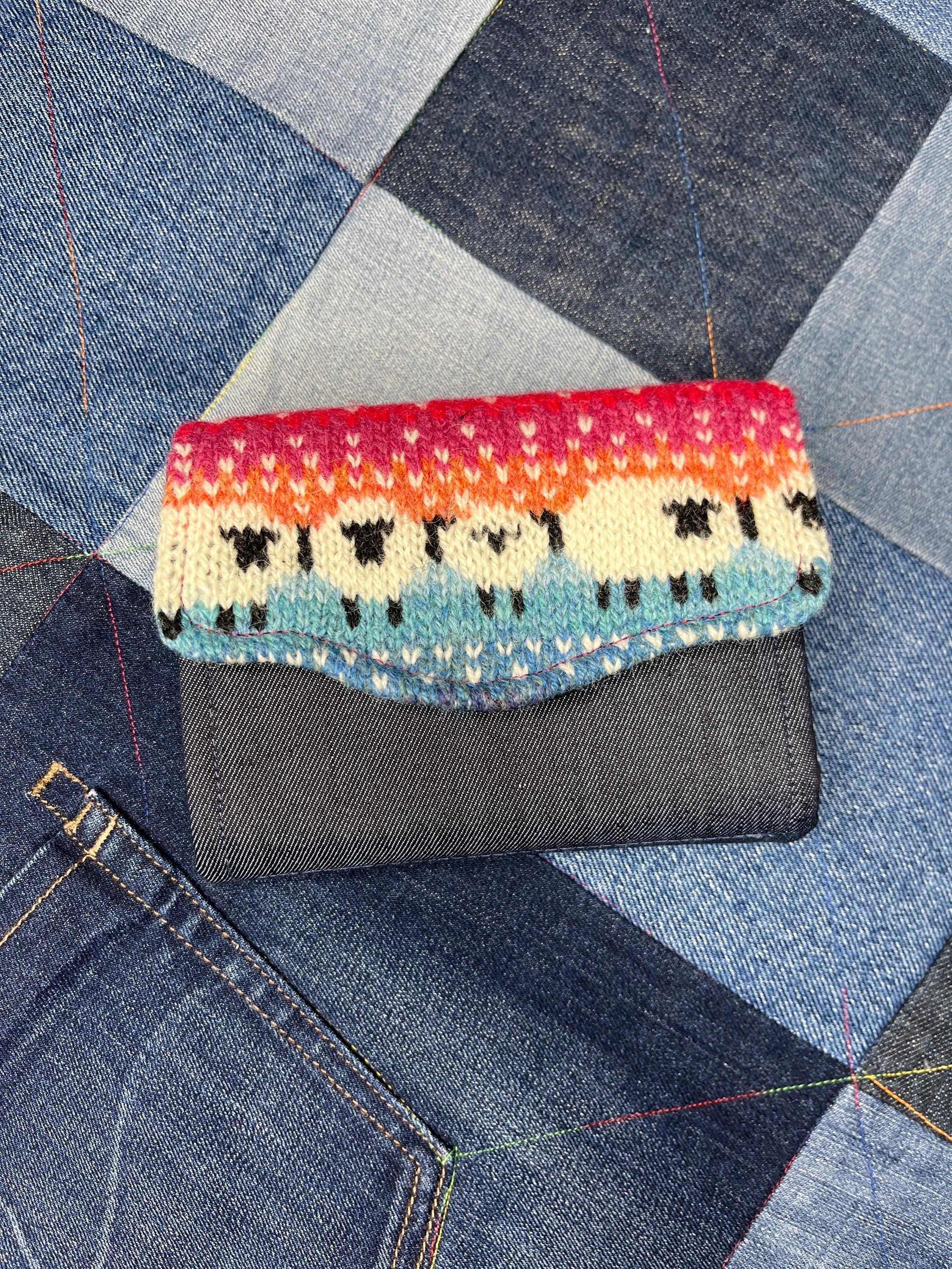 Handknitted Fair Isle Purse | Sunset Sheep - Uphouse Crafts