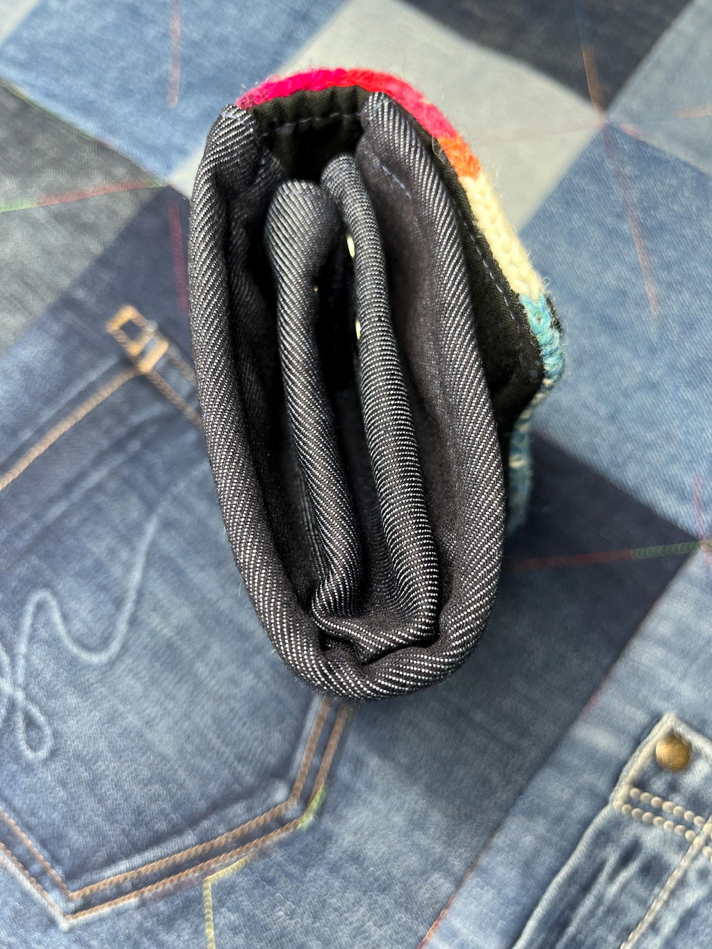 Handknitted Fair Isle Purse | Sunset Sheep - Uphouse Crafts