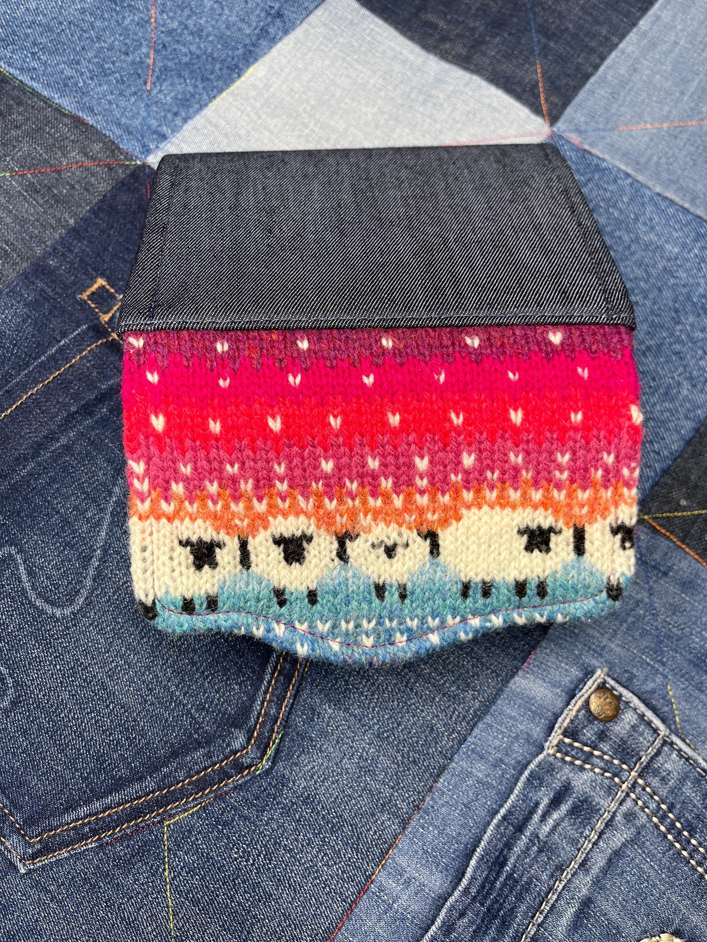 Handknitted Fair Isle Purse | Sunset Sheep - Uphouse Crafts