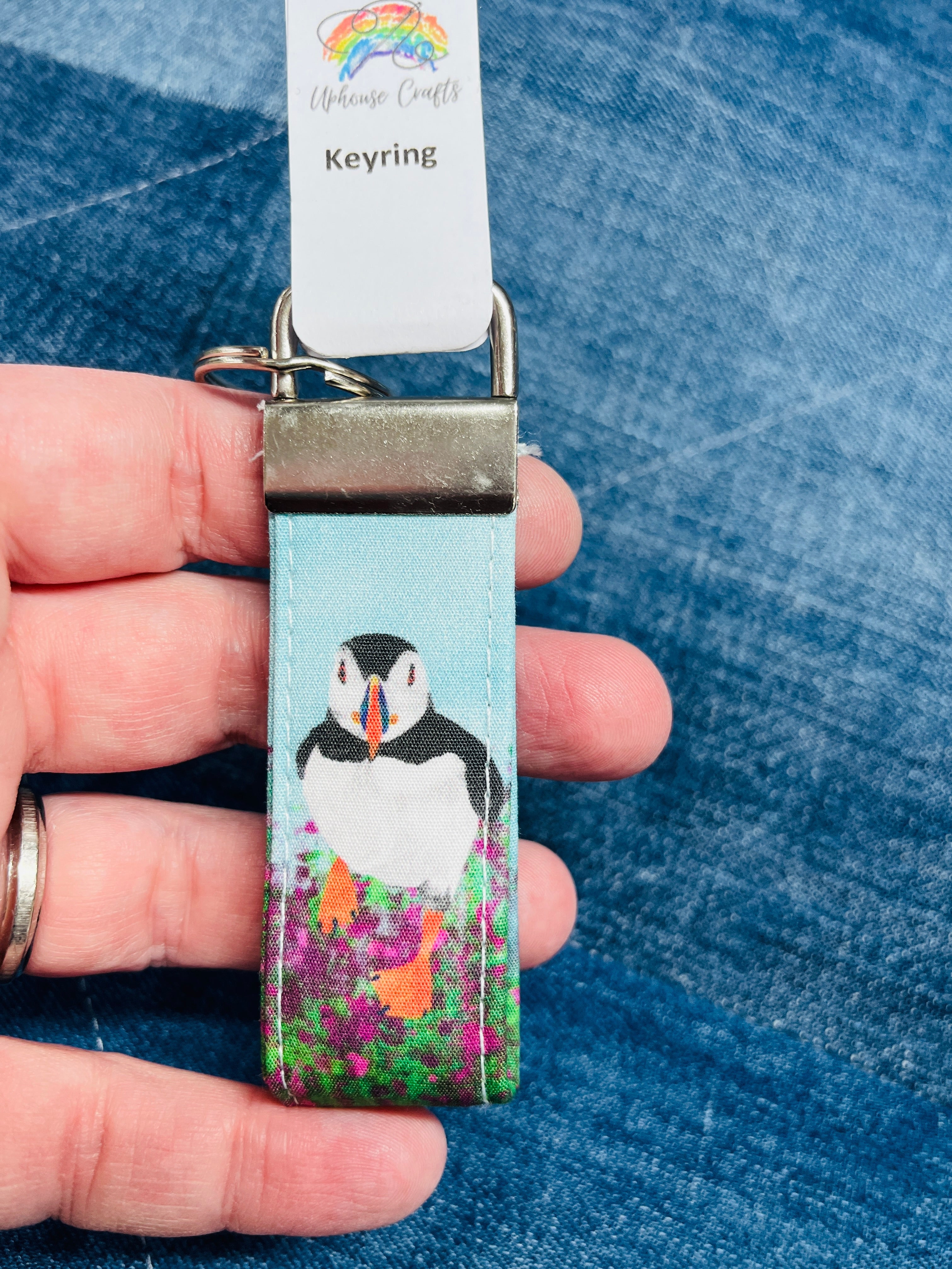 Handmade Puffin Keyring - Uphouse Crafts