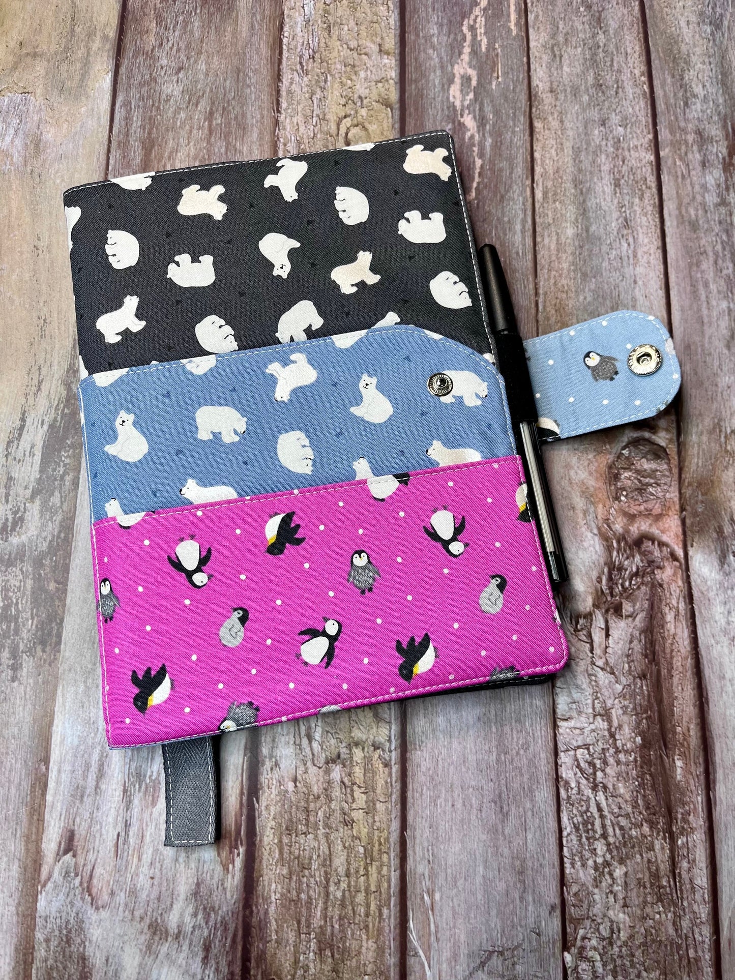 Polar Animal A5 Cotton Covered lined Notepad - Uphouse Crafts