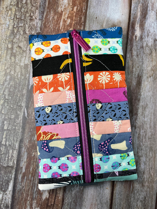 Ladybug Mushroom Flower Patchwork Notebook Pencil Case - Uphouse Crafts