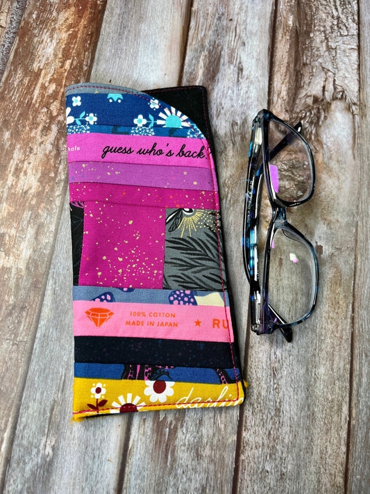 Guess Who’s Back Patchwork Glasses Case - Uphouse Crafts