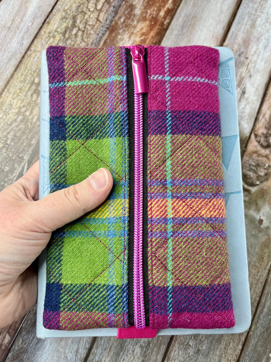 Summer Heather Shetland Tweed Notebook Pencil Case - Uphouse Crafts