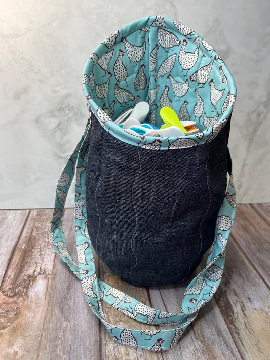 Clothes Peg Bag | Mint Chicken Denim